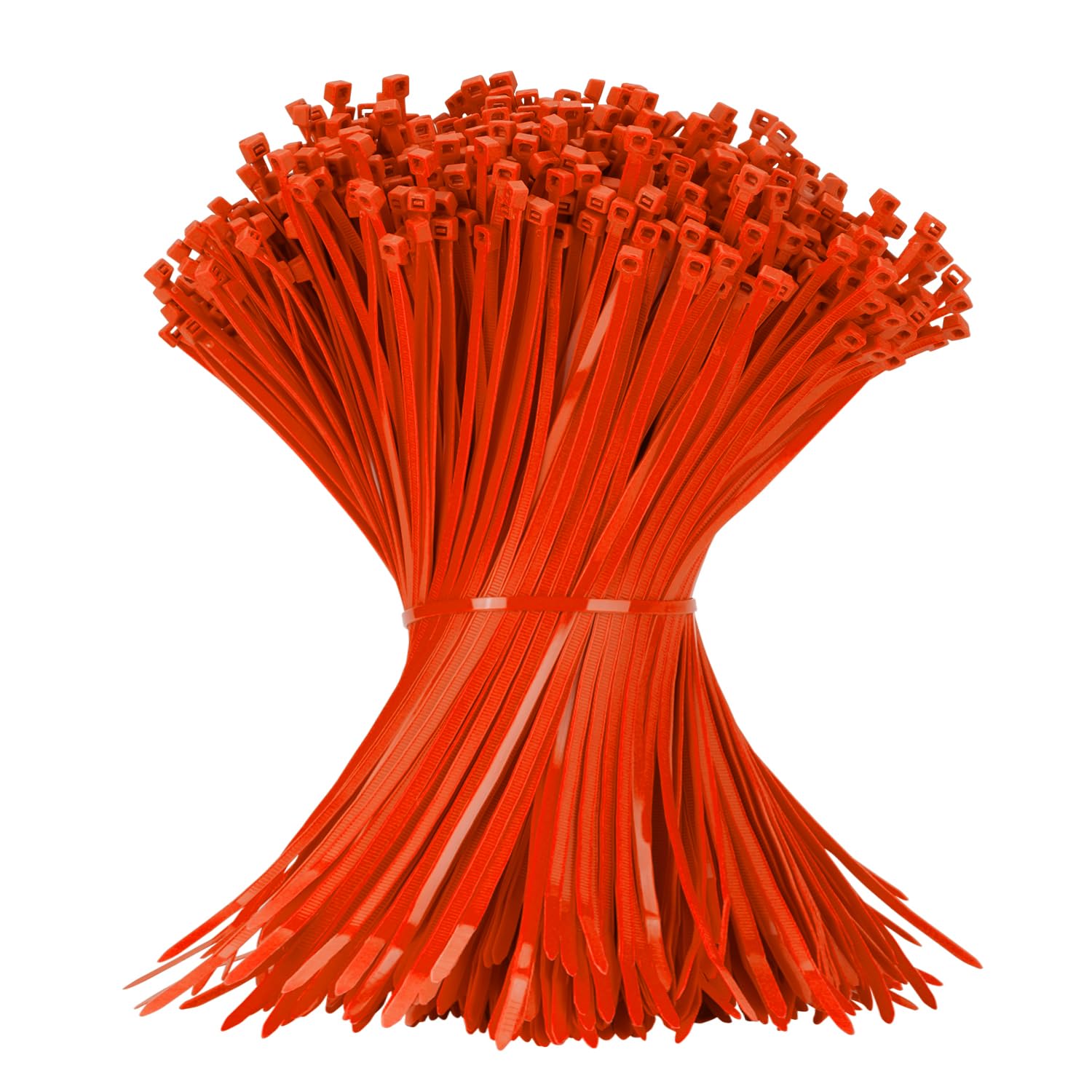 Armpow 12 Inch Zip Ties Red 1000 PCS, 50 Lbs- Heavy Duty Tensile Strength, Nylon PA66 UV Resistant Cable Ties for Indoor and Outdoor Use - Ideal for object bundling and fastening