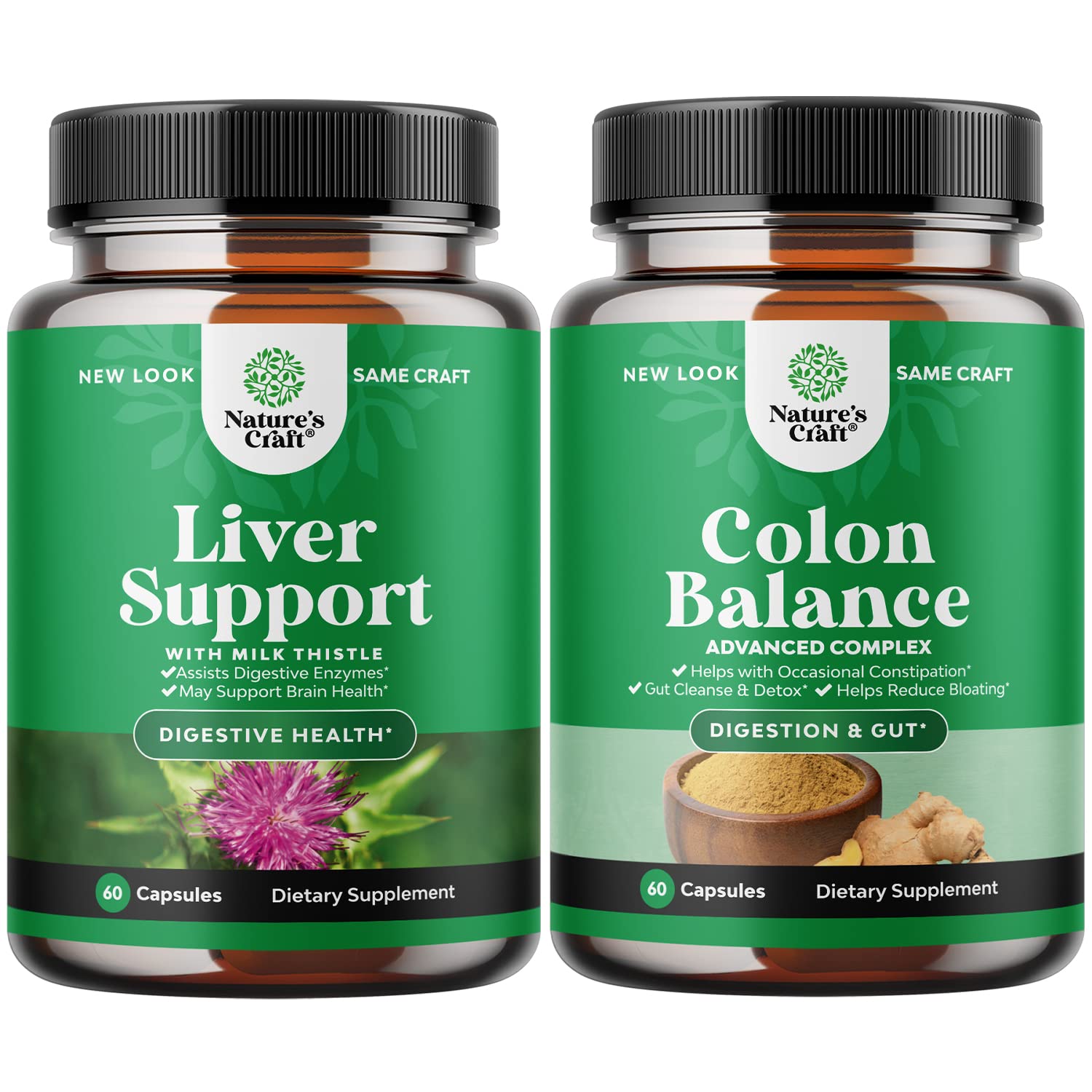 Buy Bundle of Milk Thistle Liver Support Supplement and Colon & Detox