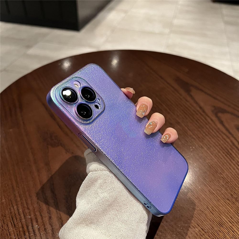 Coque iPhone 13 Pro Max violette ENILSA transparente dégradée en acrylique