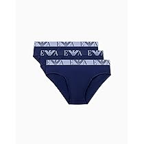 Emporio Armani Slip da Uomo (Confezione da 3), Blu, L