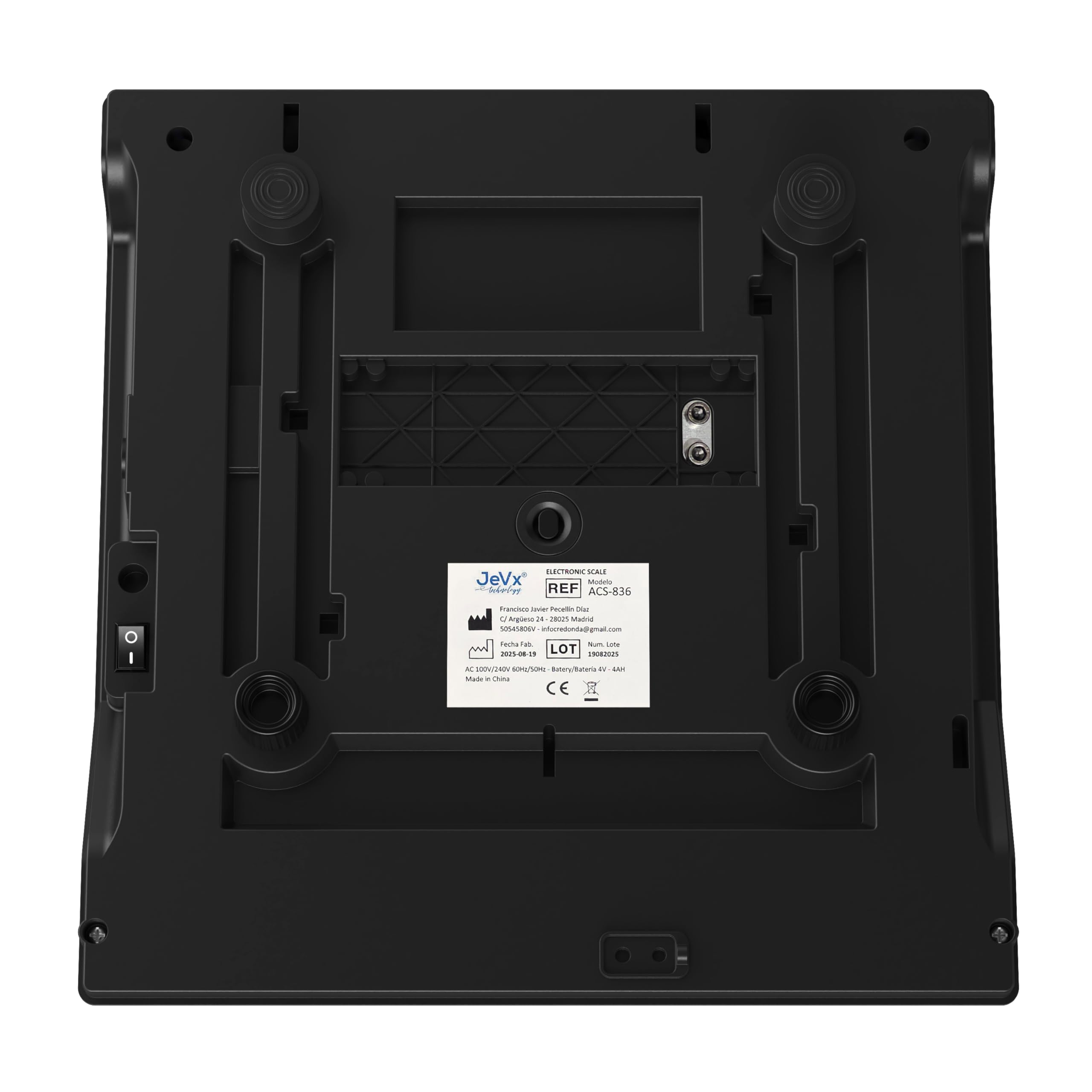 JEVX Basculas Comerciales - Balanza Digital Profesional | Bascula Digital Comercial - Bascula industrial - Balança - Balanza Comercial - ALTA PRECISION DE 2g, con Cable y Bateria