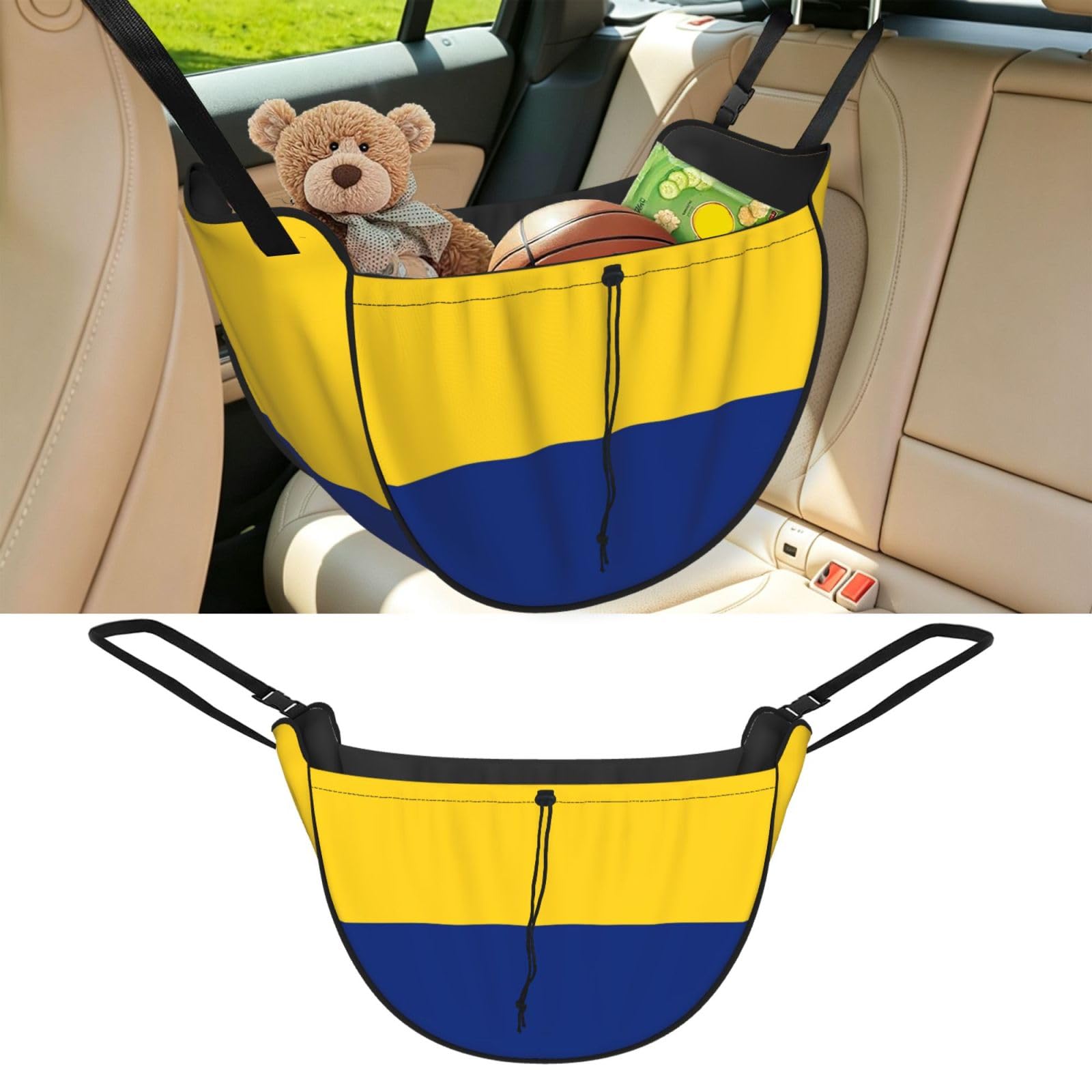 Cntdbu Black Flag Of Perlis Car Seat Organizer-Backseat Storage Bag For Travel
