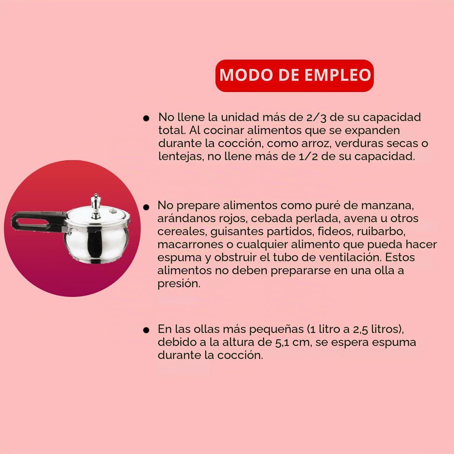 VINOD Olla a presión de inducción de acero inoxidable con forma de vientre, olla instantánea multiolla (2,5 litros)