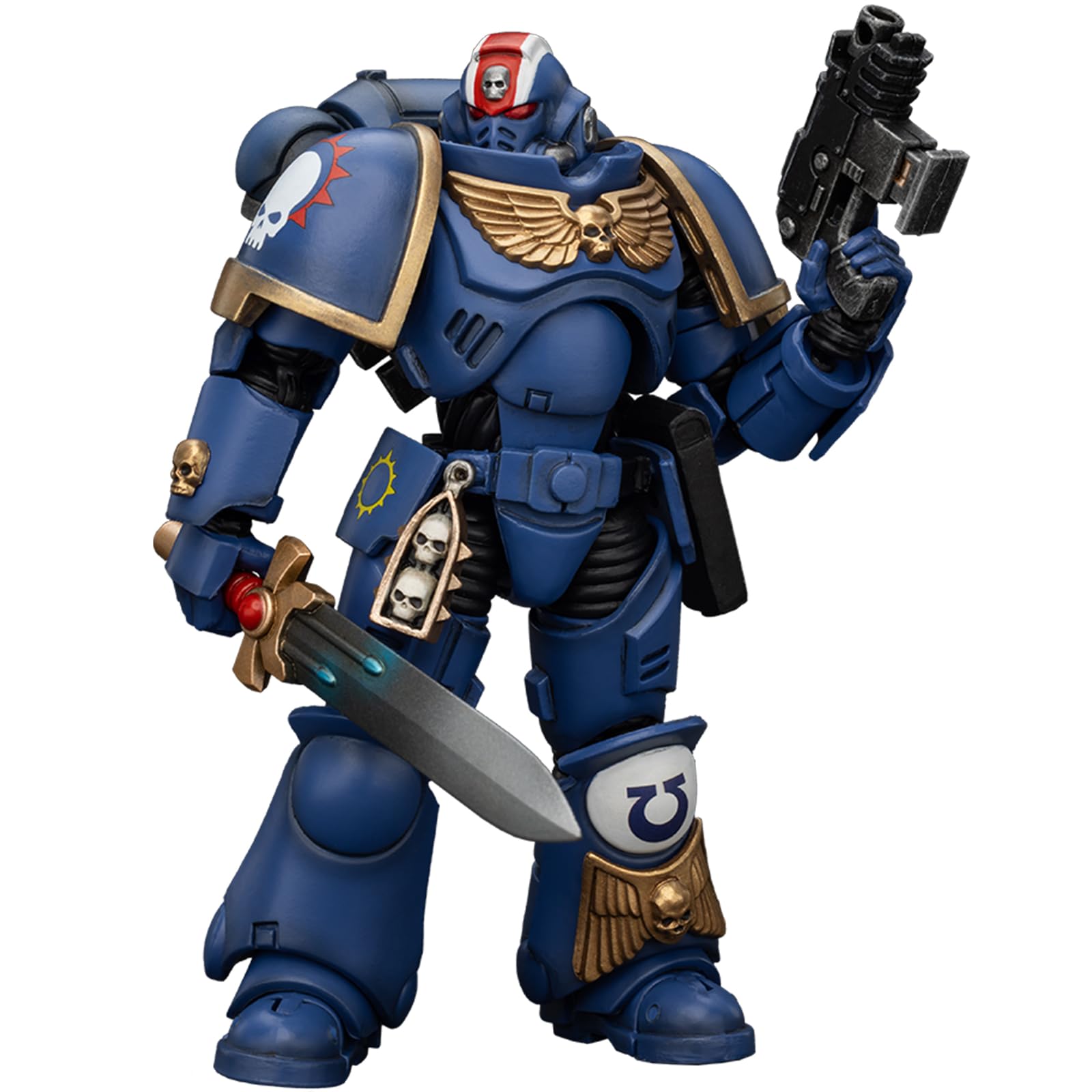 JOYTOY Warhammer 40k Ultramarines Heroes of the Chapter Primaris Lieutenant Erastus 1/18 Action Figure Collect And Display Model
