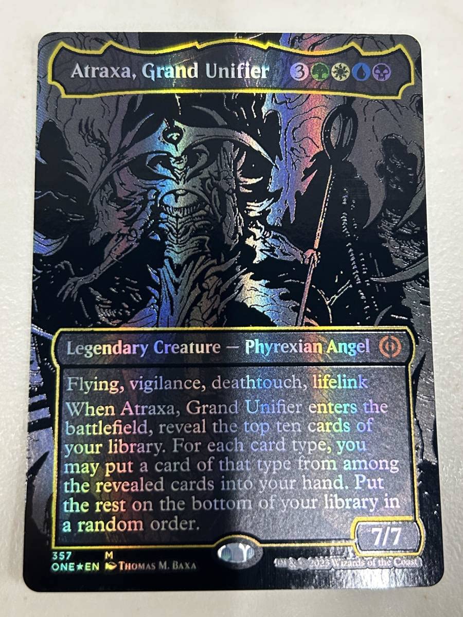 mtg 偉大なる統一者、アトラクサ オイルスリックFoil｜トレーディング 