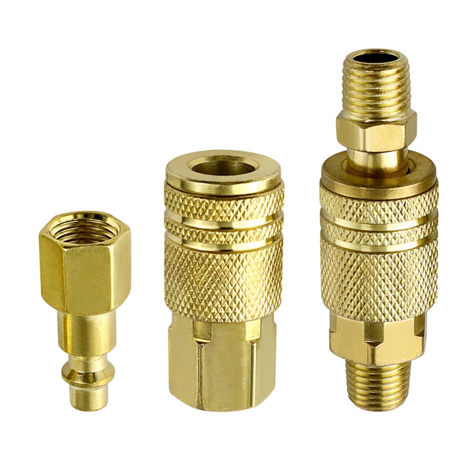 Air Line Hose Fitting Quickly Release Coupling Adapter Quick Coupler Compressor Connector Quick Connecting Air Hose Fittings Coupler Tool