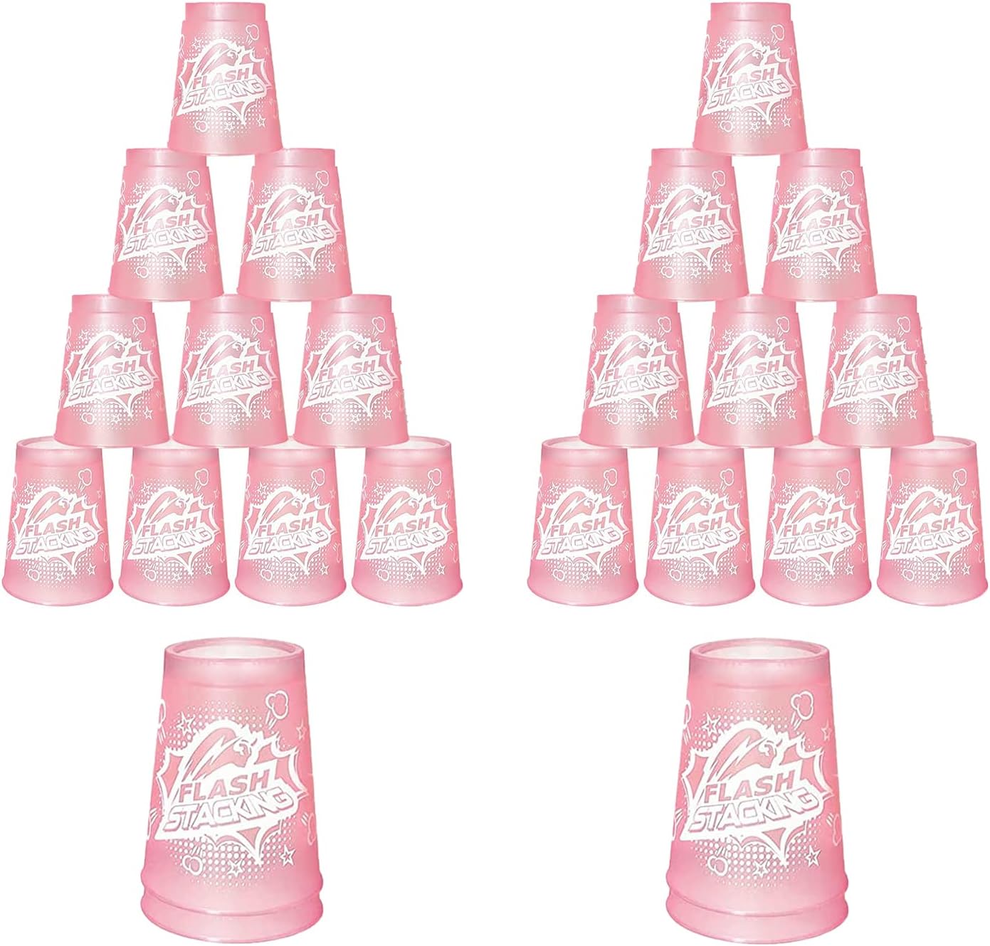 NahNah Sports Stacking Cups, 24pcs Cup Stacking Set for