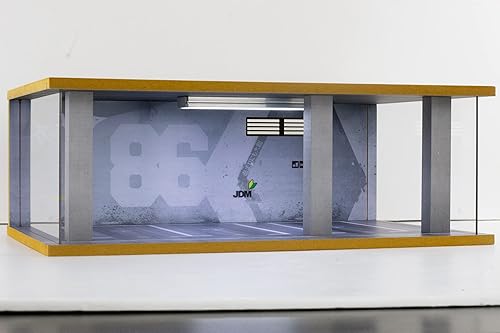 Miniatura 9 de Caja de exhibición Lego Cars Speed Champions con cubierta acrílica e iluminación LED para autos diecast a escala 1/24, 3 espacios de estacionamiento