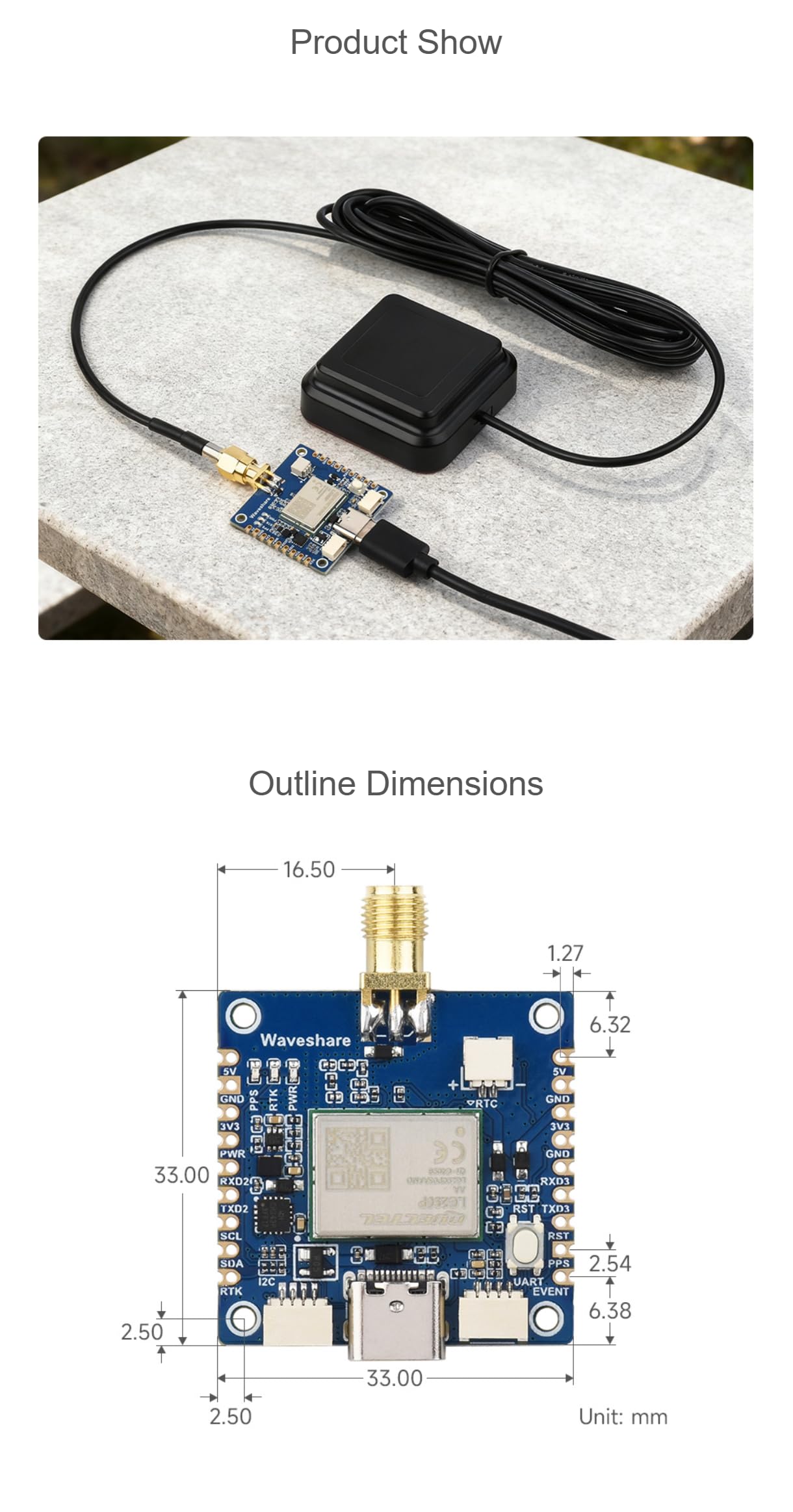 TUOPUONE LG290P Series Quad-Band GNSS Modul, Quad-Band RTK Zentimeter-Level Positionierung, L1+L2+L5+E6 Quad-Band Positioning Technology, Unterstützt Multi-Konstellation Simultanen Empfang