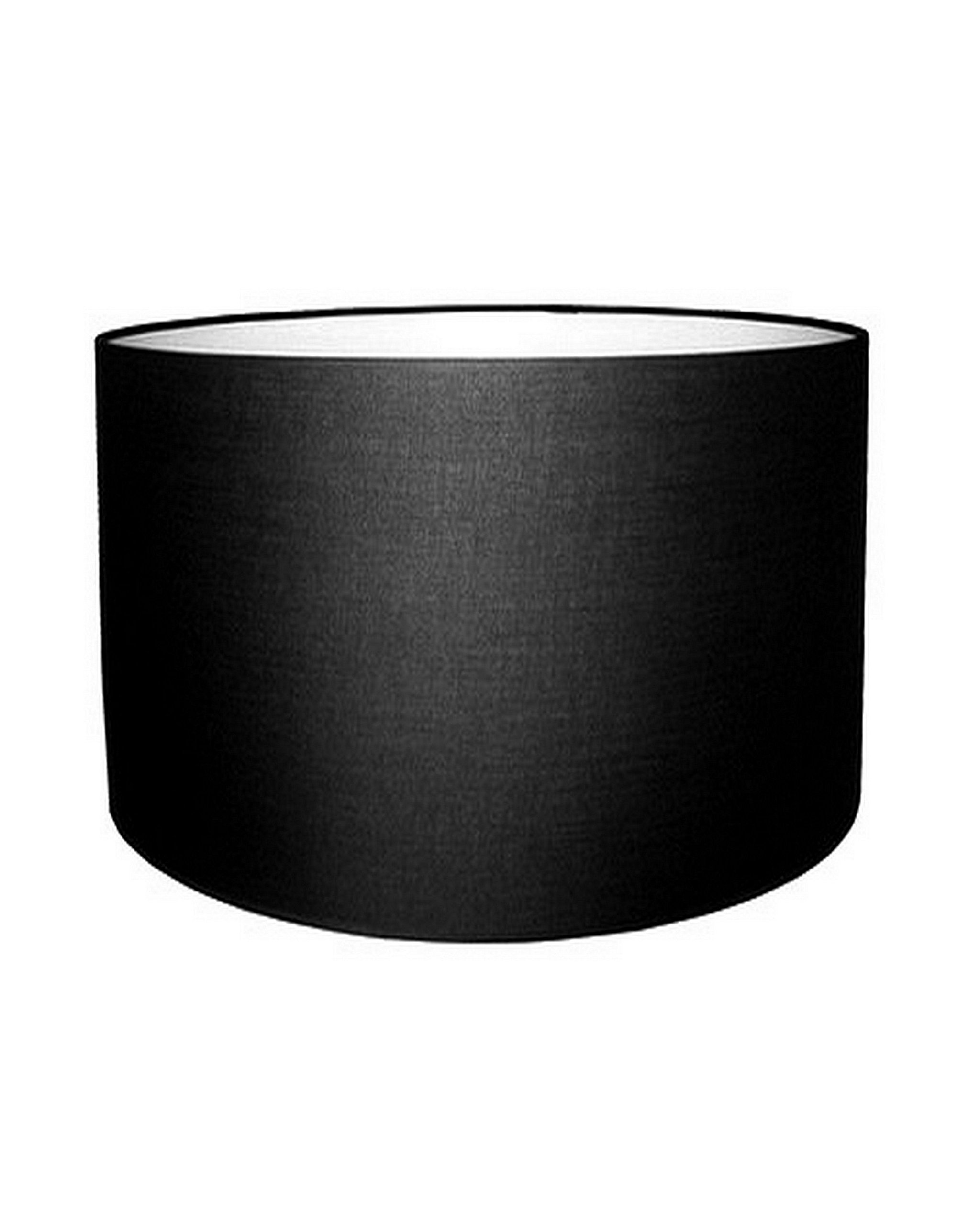 Abat-jour du Moulin Lampshade - Lampshade Cylinder Texture E27 Black