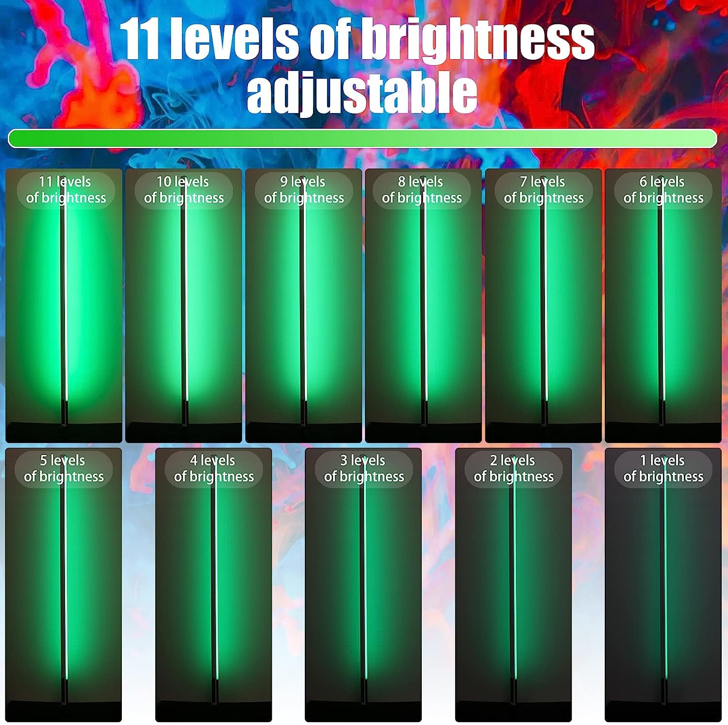 LUXCEO 4 Stück 120cm LED Video Lichtstab Mood1 Mit ausziehbarem Stativ,LED Handheld Fotografie Lichtdimmbar und Speicher,Eingebauter Akku,RGB-Fotolampe für YouTube,Spiel-Streaming,bar,Foto-Beleuchtung