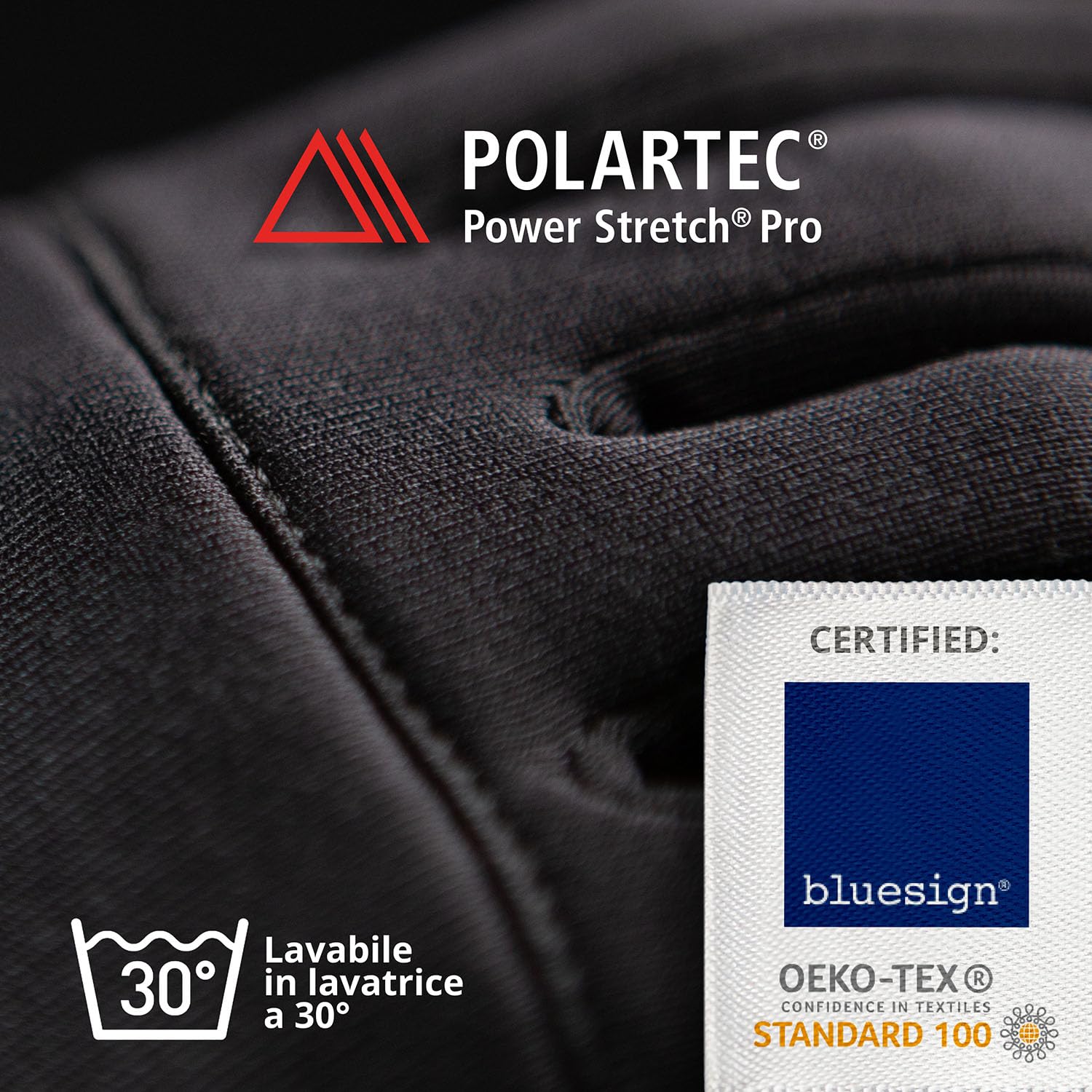THE HEAT COMPANY – POLARTEC LINER - Guanti invernali caldi per uomo & donna - Qualità premium - Guanti termici per touch screen - Per lo sport, la corsa e il lavoro - Guanti neri