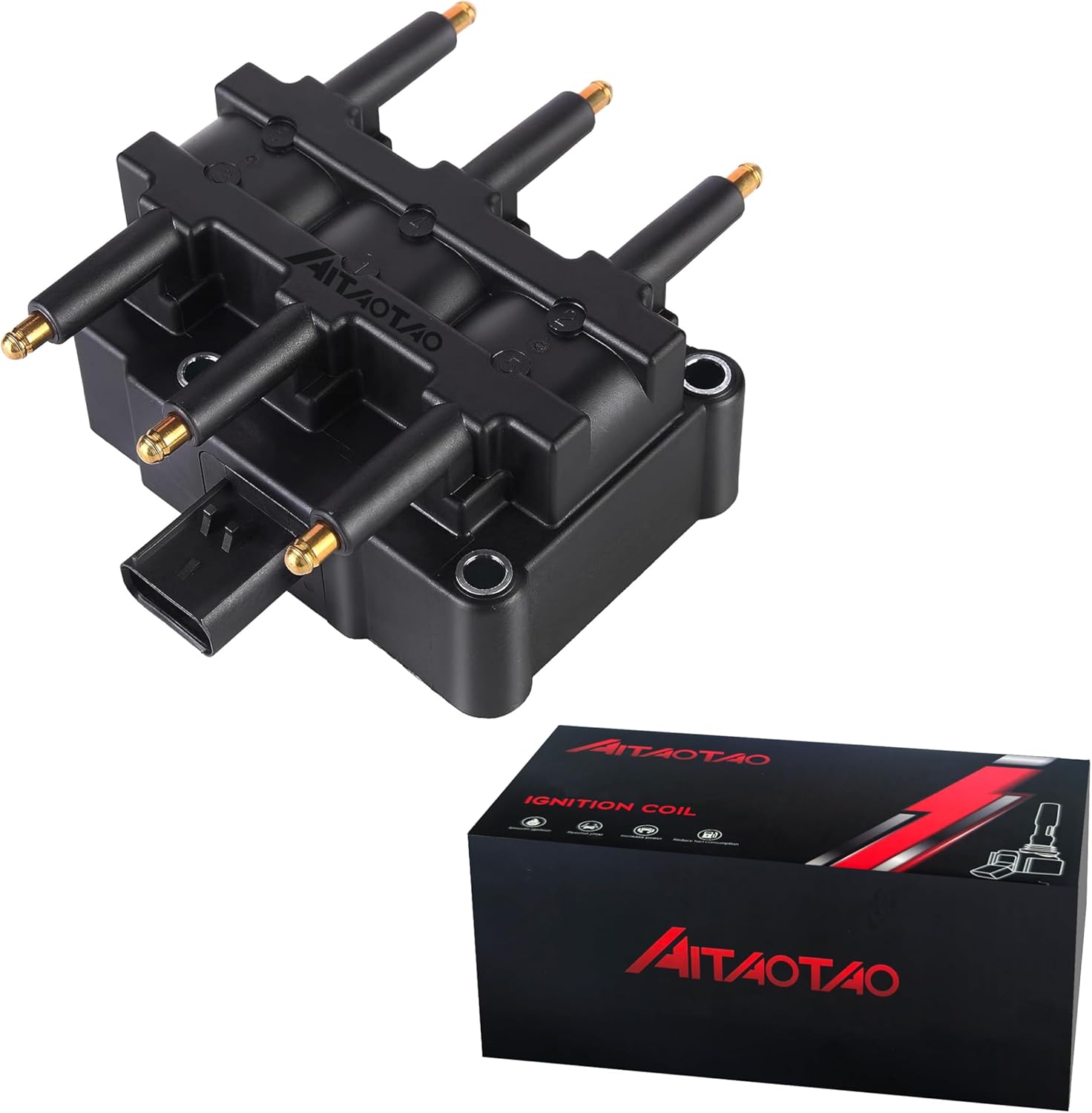 Ignition Coil Pack Set of 1 Replacement for Chry Dodge Jeep Wrangler V6 3.3L 3.8L Replace# UF305