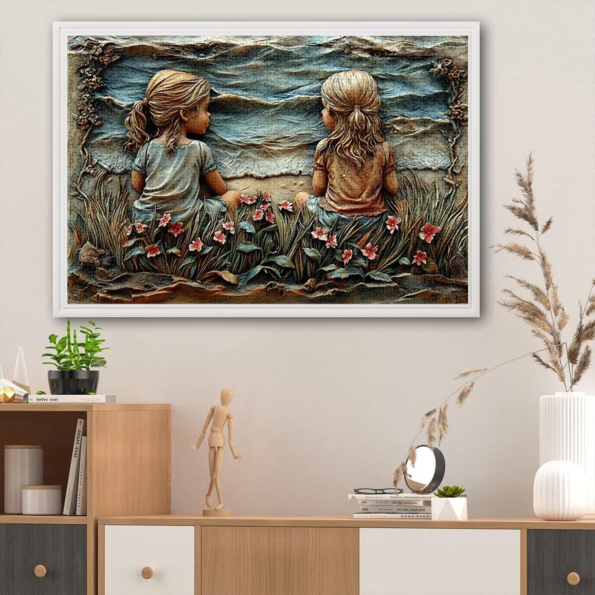 Puzzle 4000 elementów, abstrakcyjne puzzle dla dorosłych, 4000 elementów, drewniane puzzle dla dorosłych, trudna łamigłówka, gra logiczna dla całej rodziny, drewniane puzzle do dekoracji salonu, na