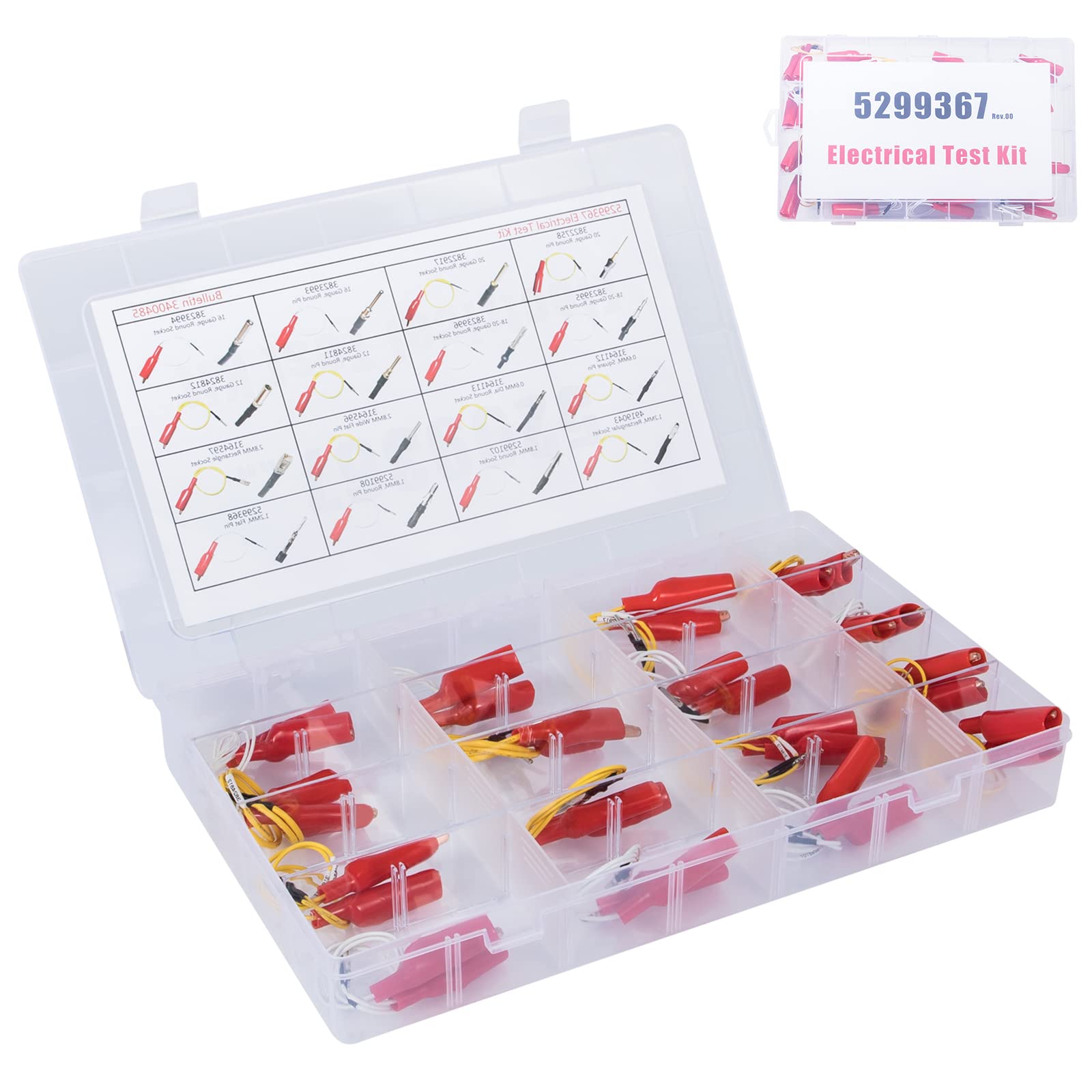 Amazon.com: Electrical Test Lead Kit 16 Pcs Electrical Terminal 