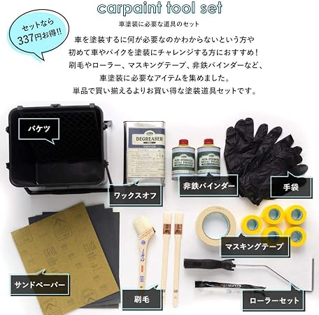 Amazon 塗装道具 はじめて車塗装セット 1人作業用 Z3k ペイントブラシ 刷毛