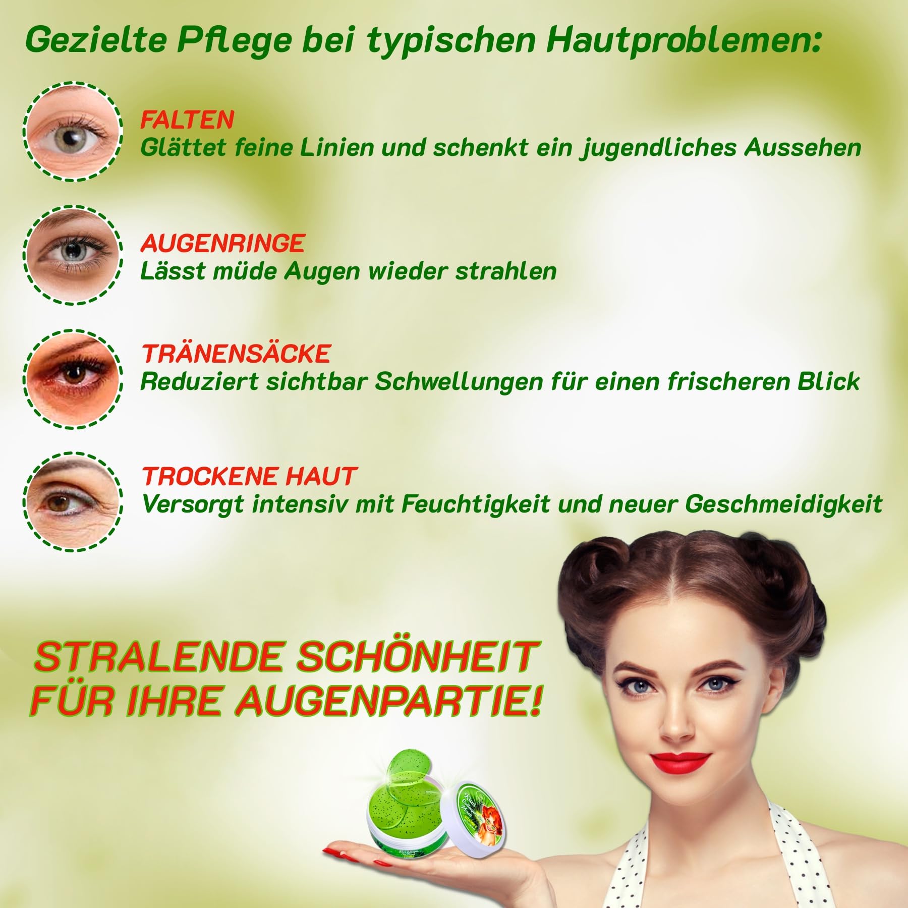 P-Beauty kolagenowe płatki pod oczy kiwi 10 x 60 sztuk – hydrożelowe maski pod oczy z witaminą C i hialuronem – przeciw zmarszczkom, opuchliznom, workom pod oczami i zmęczonym oczom