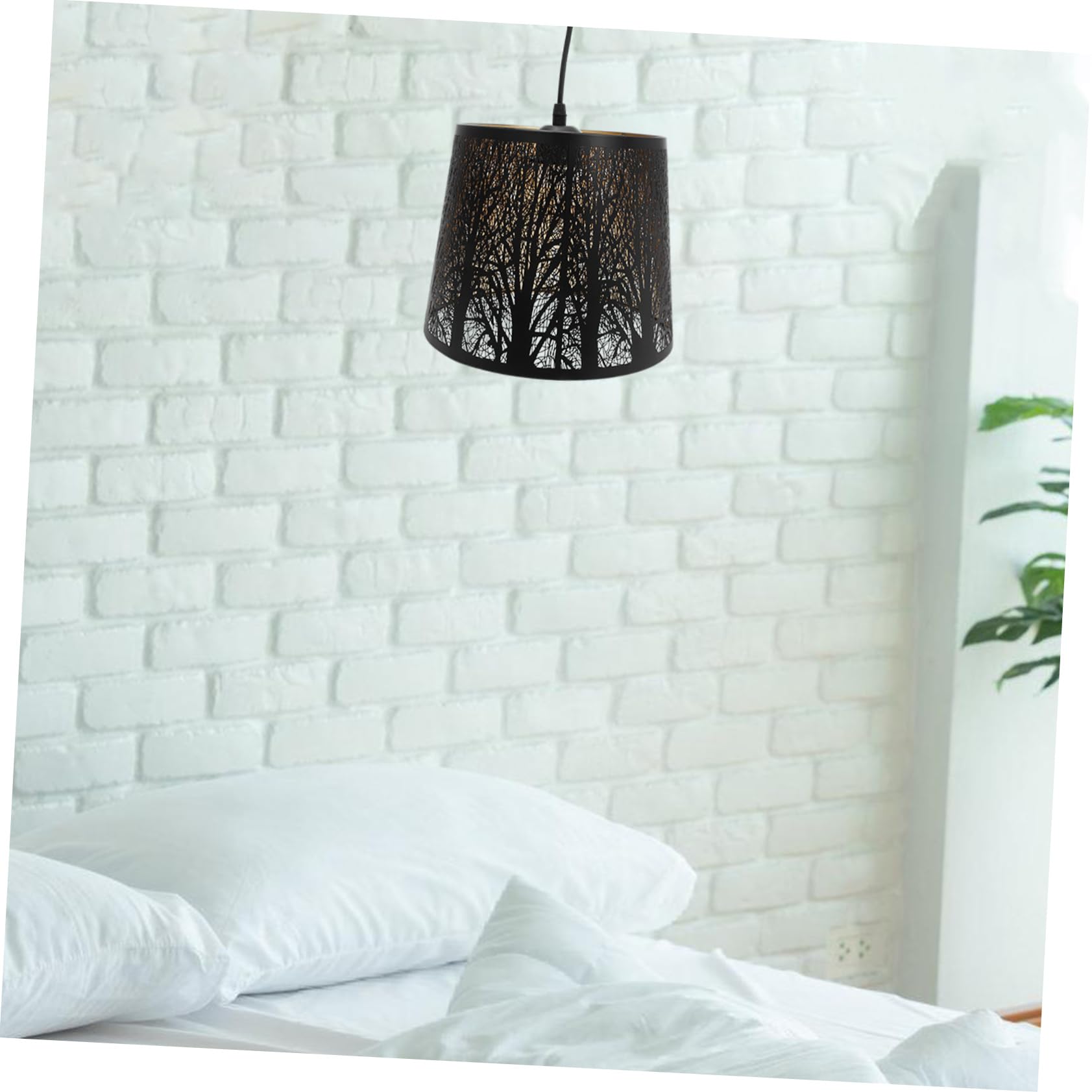 SHINEOFI Pantalla De Hierro Decorativa Hueca Para Lámpara Reemplazo De Pantallas De Metal Compatible Lámparas Colgantes y Apliques