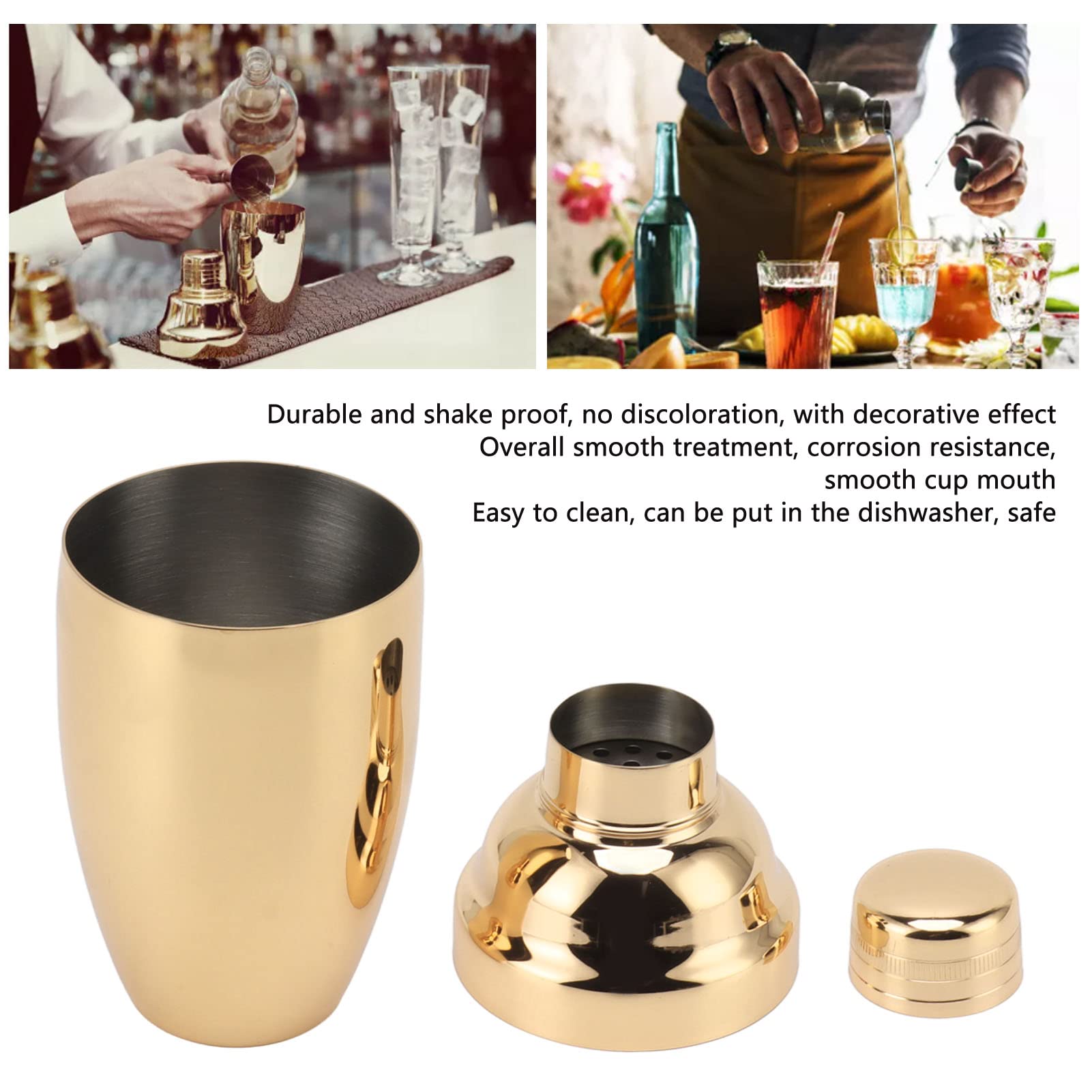 Shaker à Cocktail Eventerde En Acier Inoxydable 750ml - Anti-Fuite Et Isolation Double Paroi
