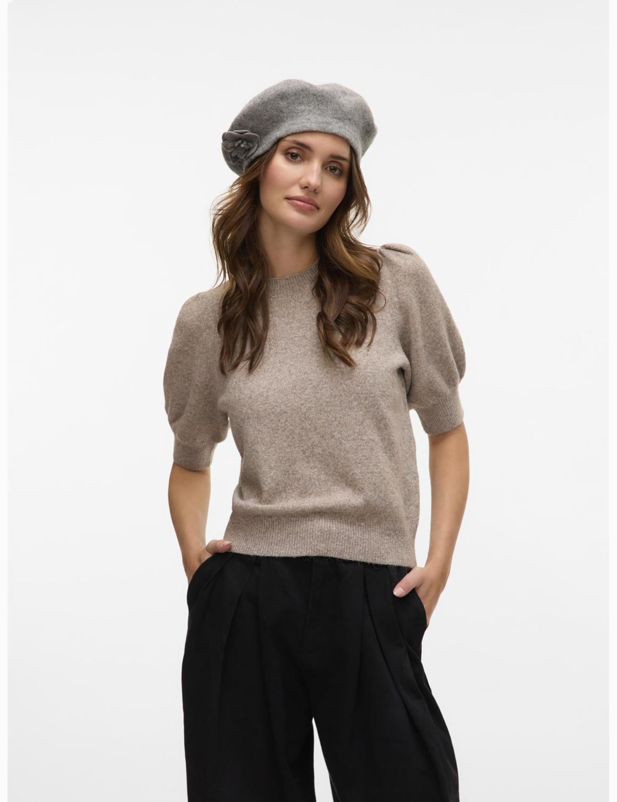 VERO Moda Damen Vmdoffy 2/4 O-Neck Pullover Ga Noos Vmdoffy 2/4 O-Neck Pullover Ga Noos (1er Pack)