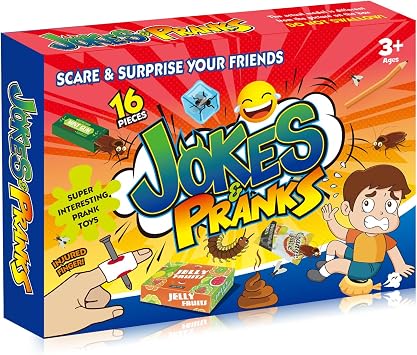 ALLROAD Prank Kit | Pranks for Kids | Joke Box-Ultimate Gift Set 20 Ultimate Practical Jokes and Pranks for Kids | Prank Toys Pack Set Box for Gifts