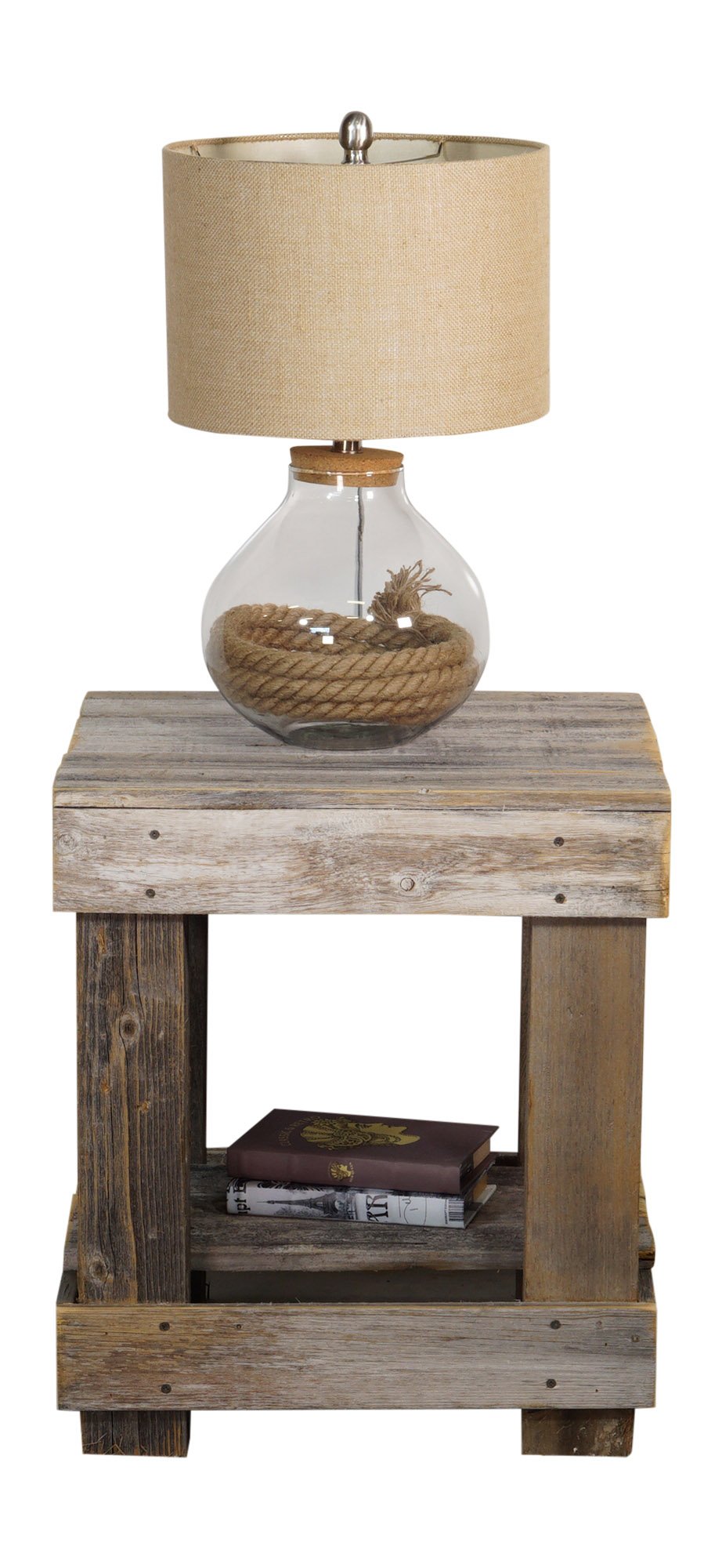 Amazon.com: Del Hutson Designs - Rustic Barnwood End Table, USA Handmade Reclaimed Wood (Natural) : Home & Kitchen Amazon.com: Del Hutson Designs - Rustic Barnwood End Table, USA Handmade Reclaimed Wood (Natural) : Home & Kitchen