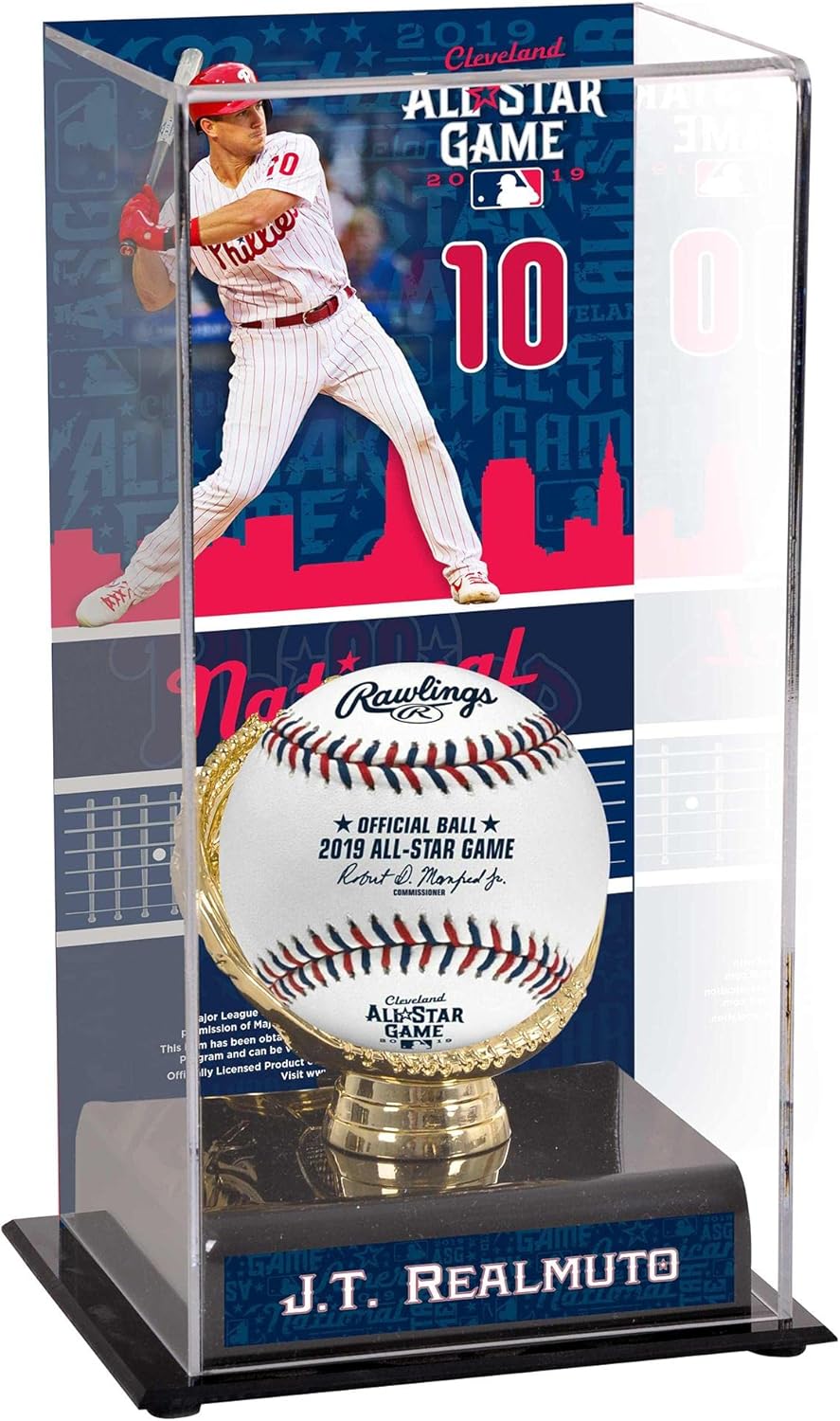 J.T. Realmuto Philadelphia Phillies 2019 MLB All-Star Game Glove Display Case with Image - Baseball Free Standing Display Cases ''Case Only''