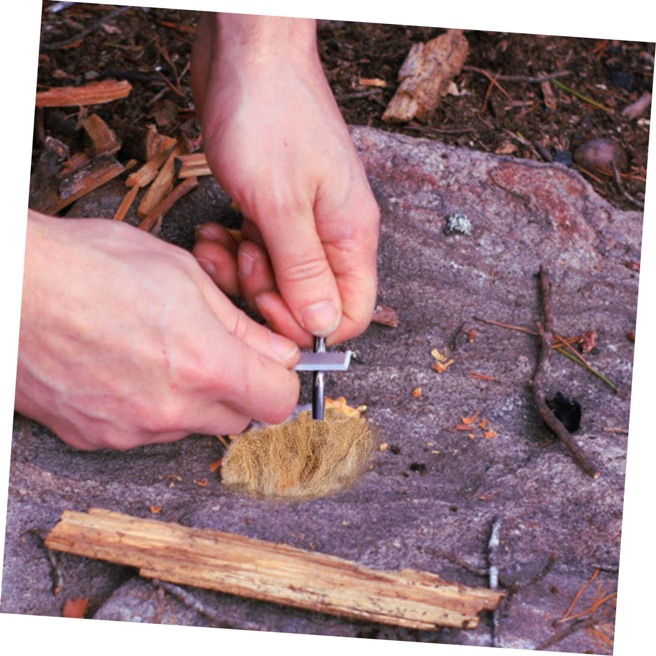 balacoo 3sets Professional Fire Starter Tool Camping Fire Starter Lightweight Survival Accessory Easy to Use 3pcs*3