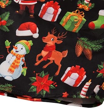 TUNEVUSE Mens Ugly Christmas Shirt, Long Sleeve Button Up for Xmas Holiday