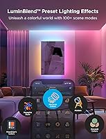 Vista 2 de Govee RGBWWIC Strip Light 2 Pro with Matter, 6.56ft Smart LED Strip Lights Compatible with Alexa and Google Assistant, Color Changing LED Lights for