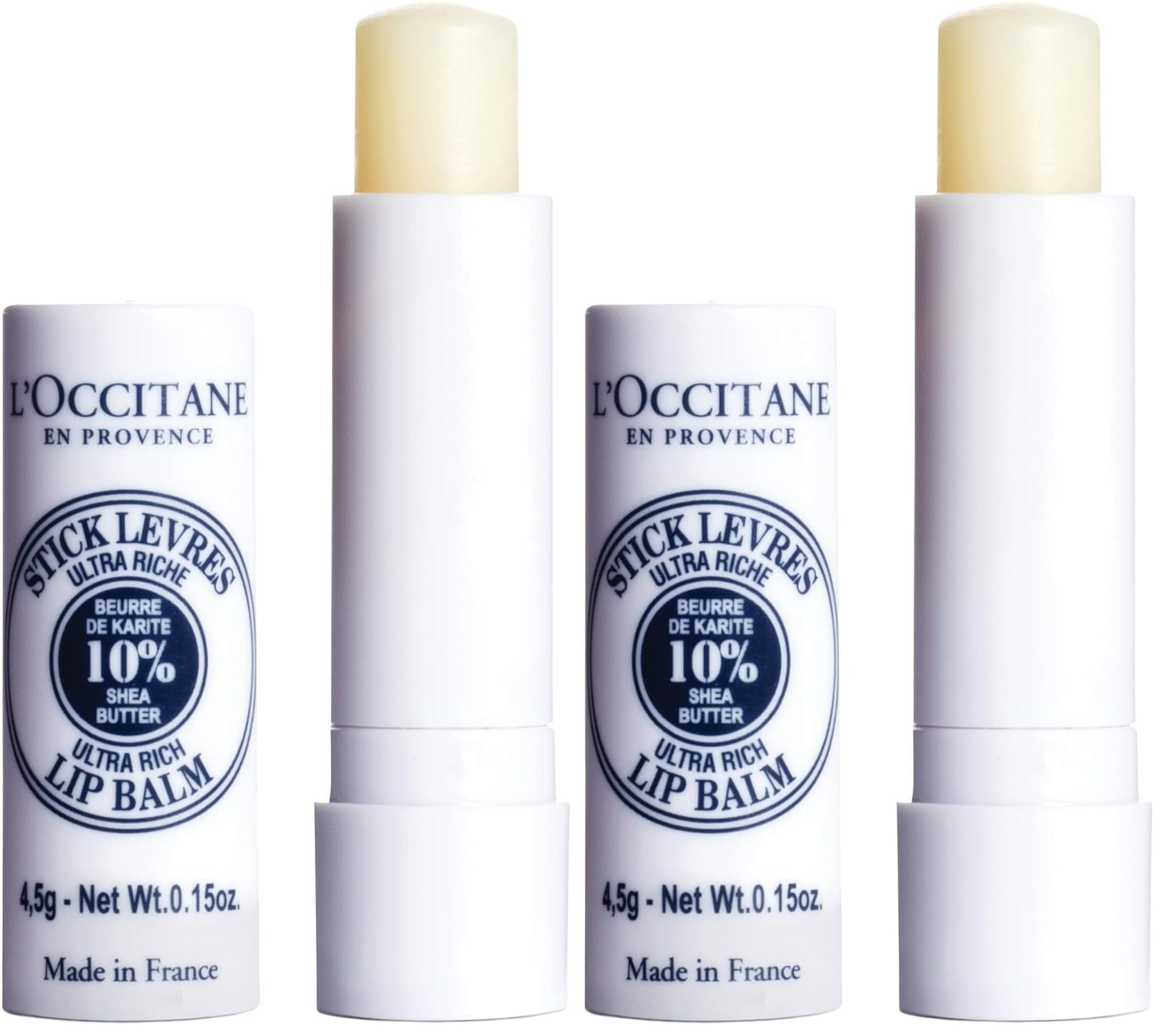 L'Occitane Ultra-Rich 10% Shea Butter Nourishing Lip Balm Stick: Moisturize Dry Lips | Twist Up | Softening | With Beeswax And Castor Oil | Silicone-Free, Transparent (Pack of 2)-image-26