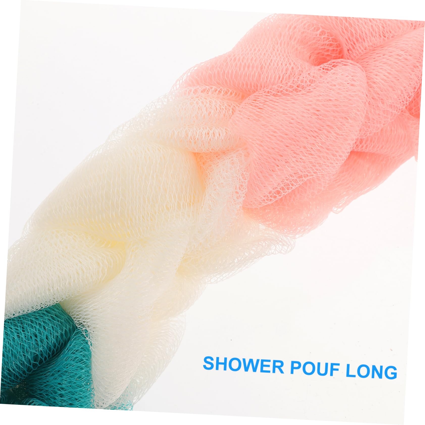 Vaguelly 3pcs Stretchy Exfoliating Bath Sponge Assorted Color Shower Pouf for Gentle Scrubbing and Skin for Cleansing and Blackhead Removal