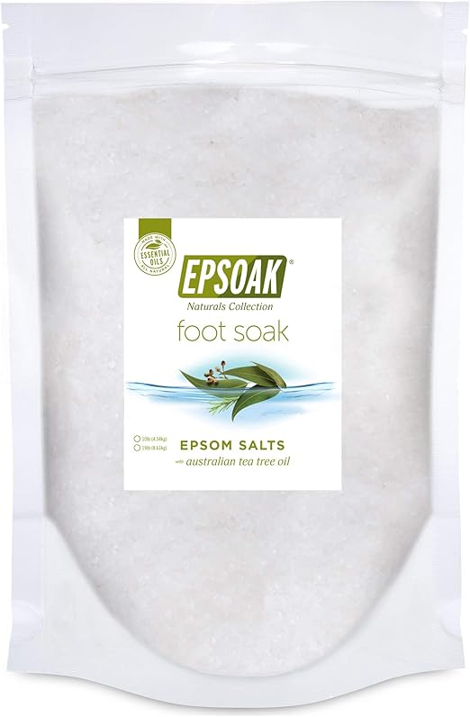 Tea Tree Oil Foot Soak with Epsoak Epsom Salt - 19 lb. Bulk Bag Made in USA
