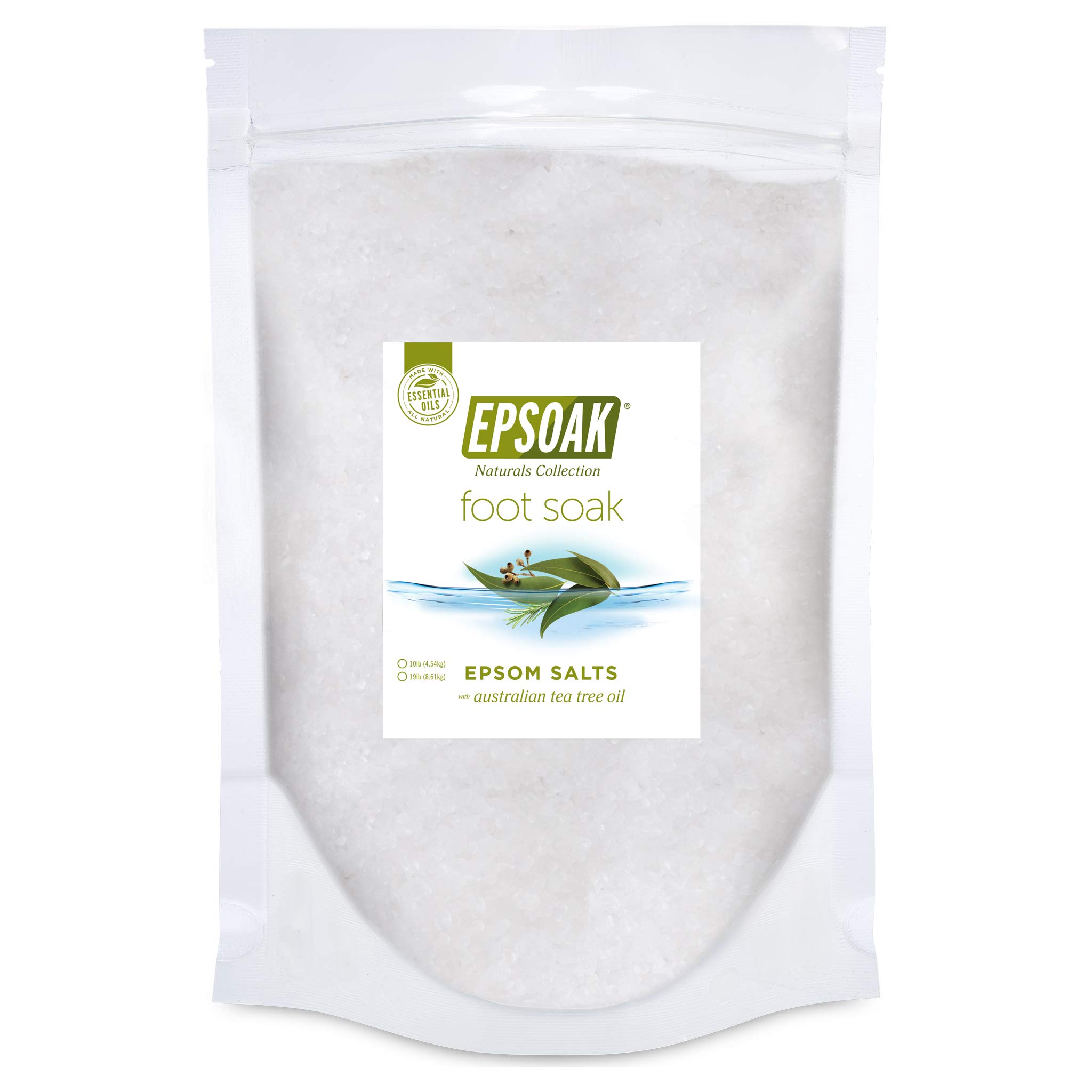 Buy Tea Tree Oil Foot Soak with Epsoak Epsom Salt 19 lb. Bulk Bag