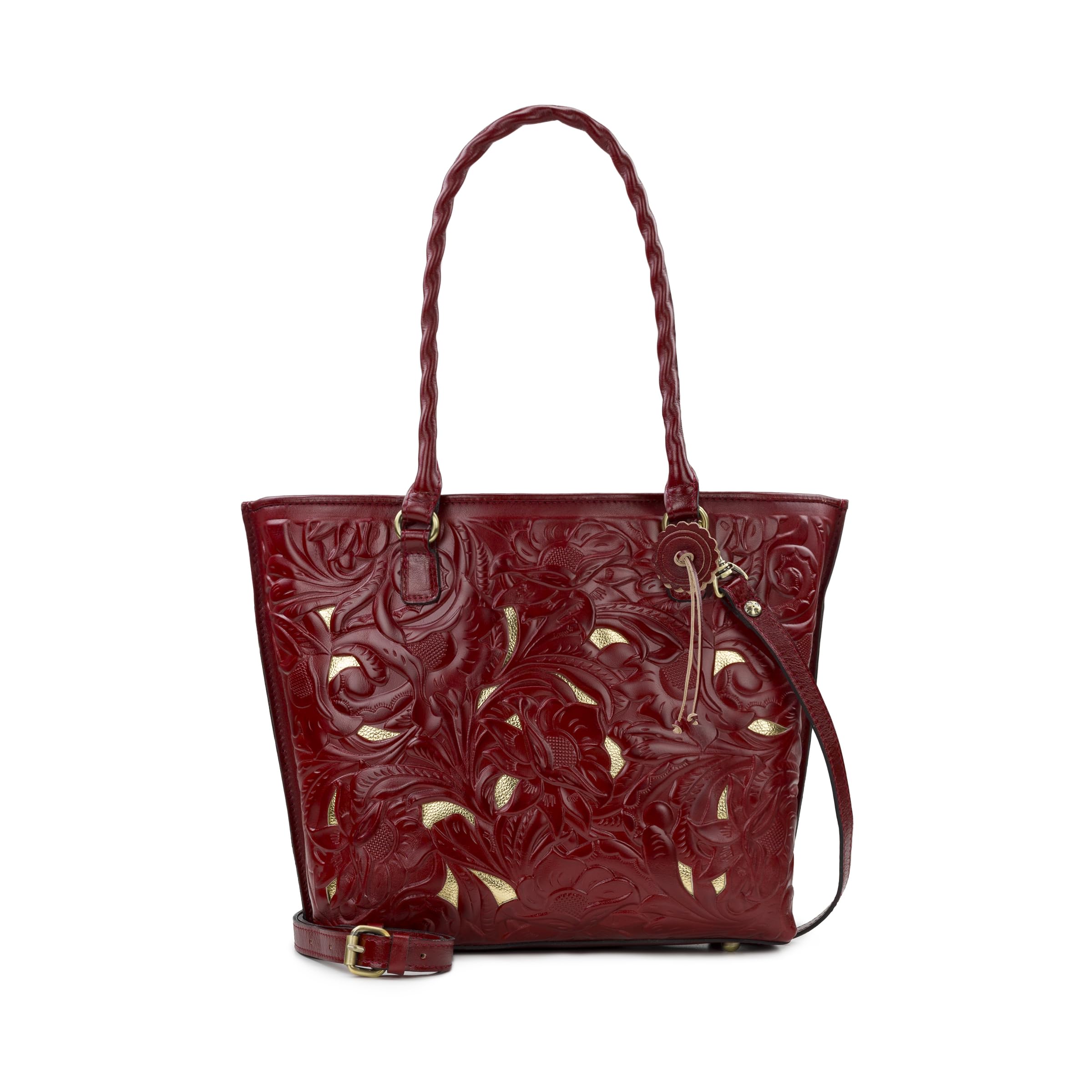 Patricia NashAdeline Tote, Burnished Cutout Tooled