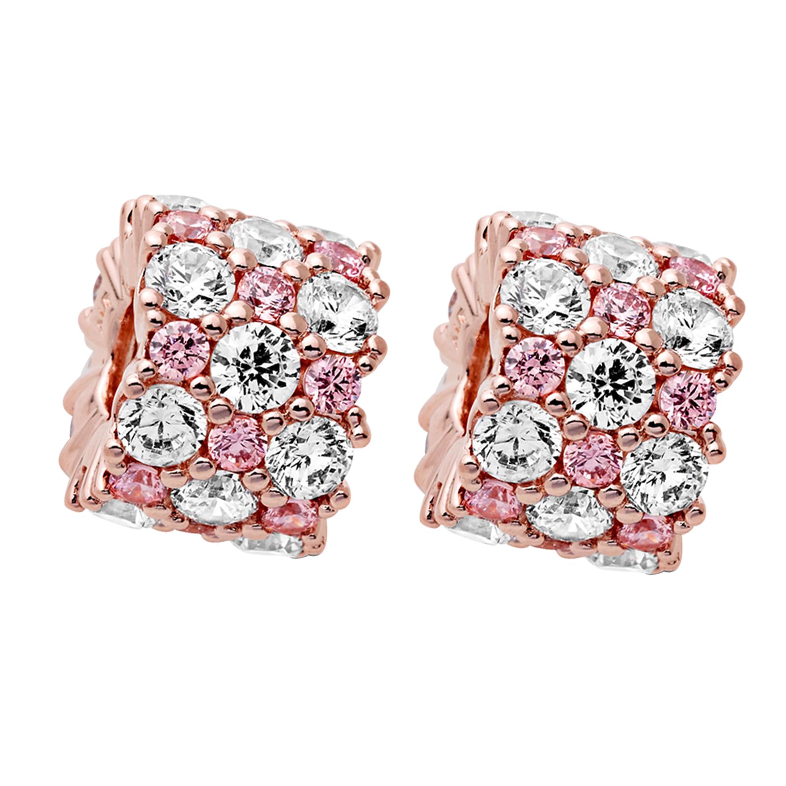 Annmors 925 Sterling Silver Clips Distanziatore Catena di Sicurezza Ferma Ciondoli Ciondolo in Vetro di Murano per Donna Bracciale Collana Gioielli Regalo