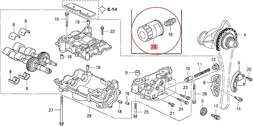 Miniatura 2 de 15400-PLM-A02 Filtro de aceite compatible con Accord | Civic | CR-V | Element | Fit | HR-V| Odyssey | Passport | Pilot | 2008-2023 | 1 Unidad por