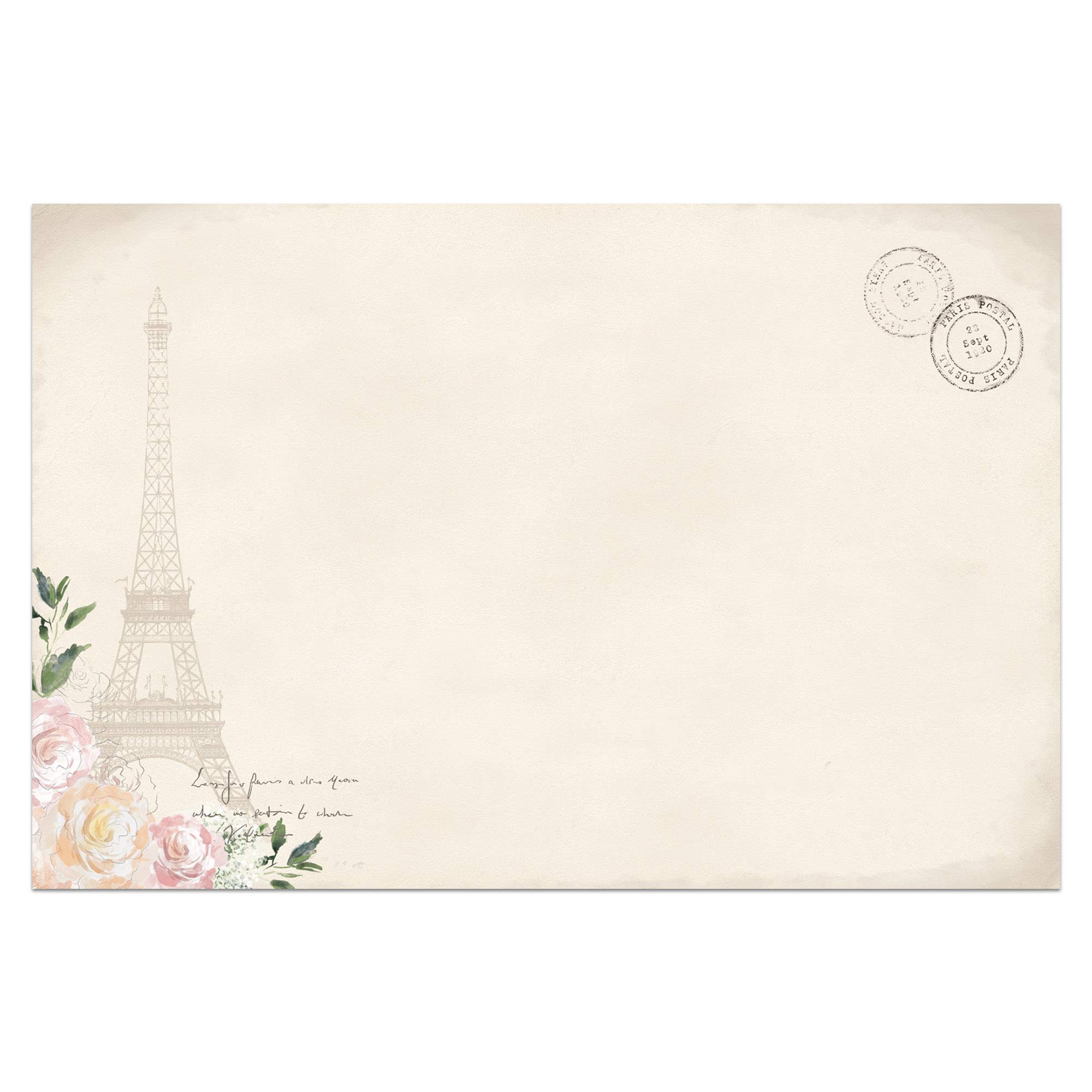 Vintage Paris Notecards, Set of 50, 4x6 inches