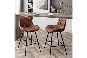 Brown Velvet Bar Stools 24 Inch | Stylish and Comfortable Barstools