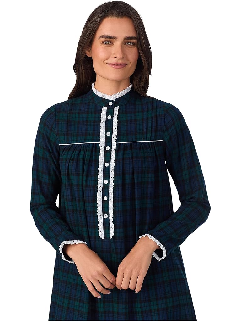 Multi Lanz of Salzburg 50" Highneck Flannel Nightgown