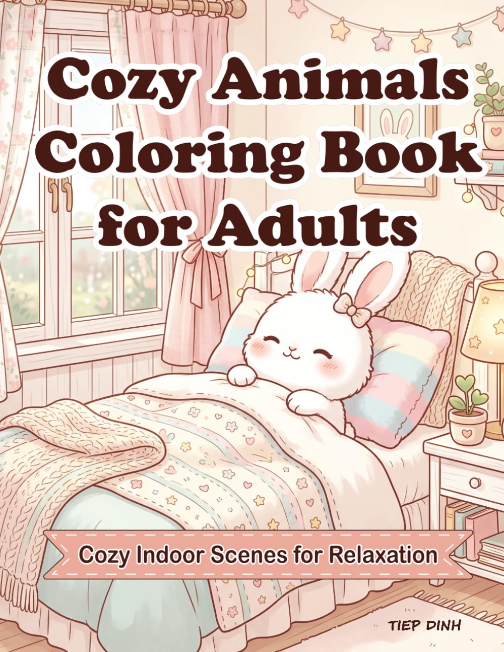 Cozy Animals Coloring Book for Adults: Cozy Indoor Scenes for Relaxation