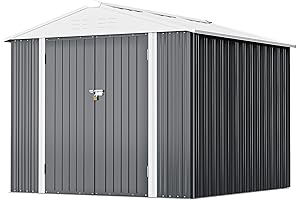 Greesum 8x6 Steel Utility Shed: Optimal Outdoor Storage Solution