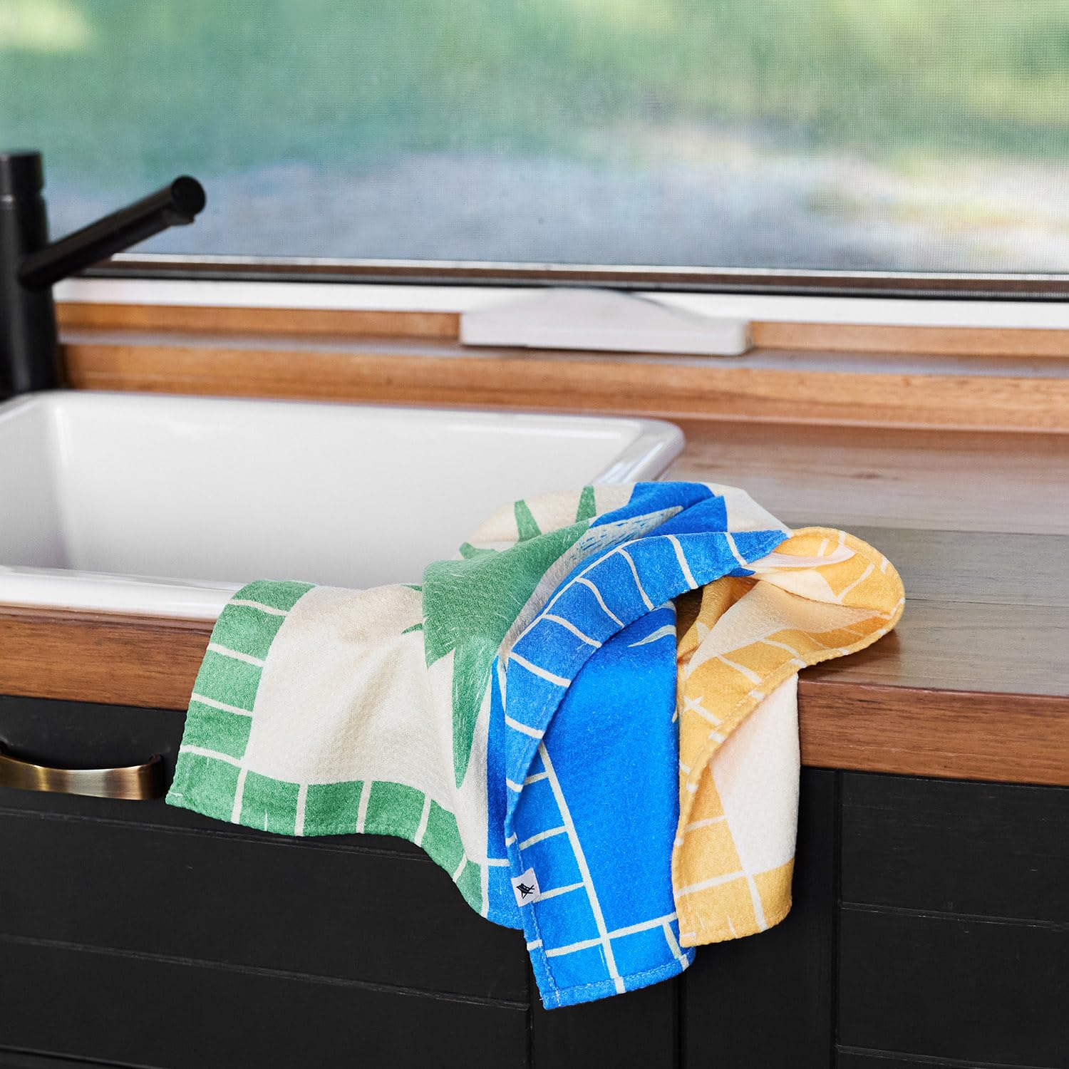 Dock & Bay Tea Towels - Quick-Drying Dish Towels in Thick Waffle Fabric - Medium Size 75x45cm, 29x17 - Golden Hour - Image 2