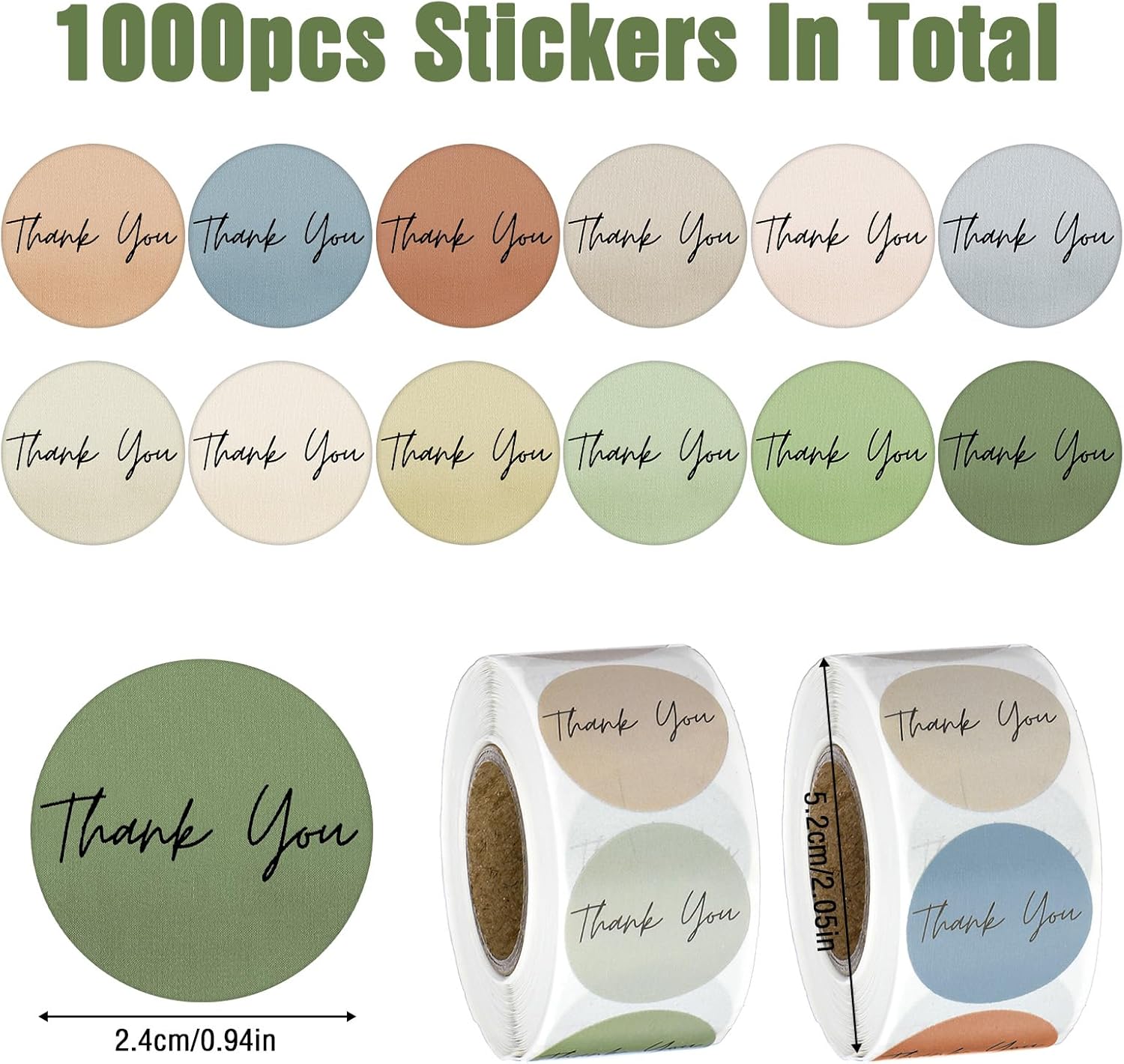 1000 Pcs Thank You Sticker, 1inch Small Business Stickers, Self-Adhesive Labels for Supporting My Business Supplies Packing,Envelopes,Gift Wraps Party and Crafts - Image 5