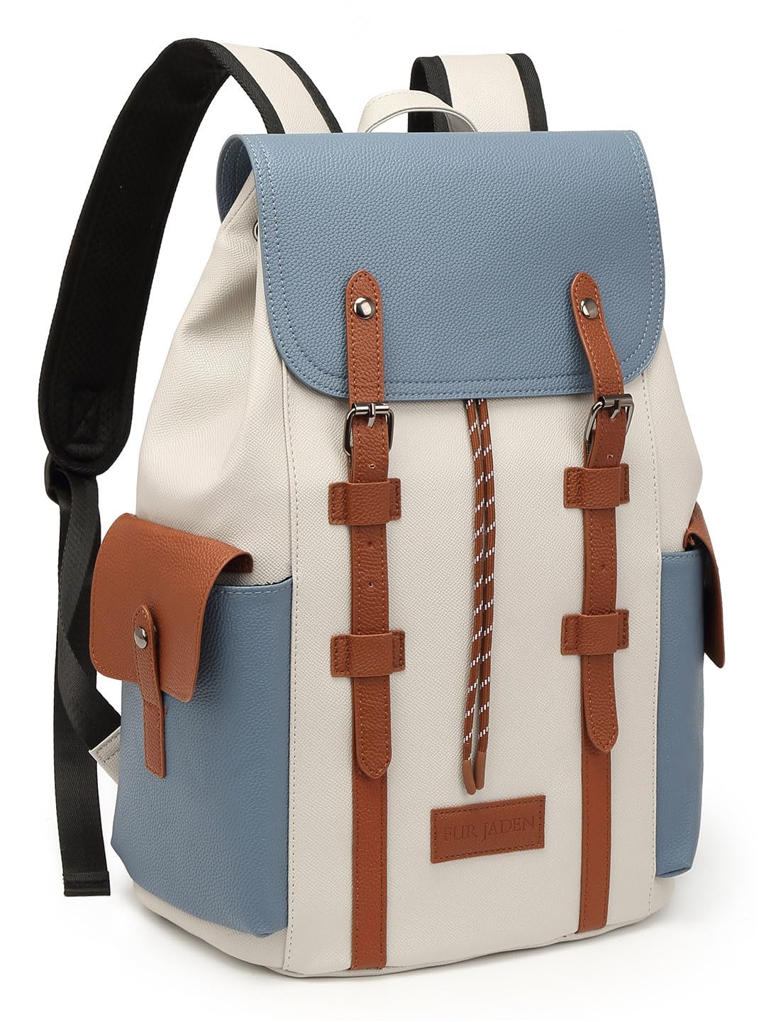 fur jaden Vegan Leather Stylish 15.6 Inch Premium Laptop Backpack for Office & Travel-picture-46