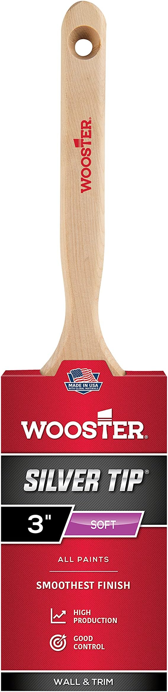 Wooster Silber Tip Lackpinsel - Profi Pinsel Für Perfekte Streichergebnisse | 6,4 Cm Breite