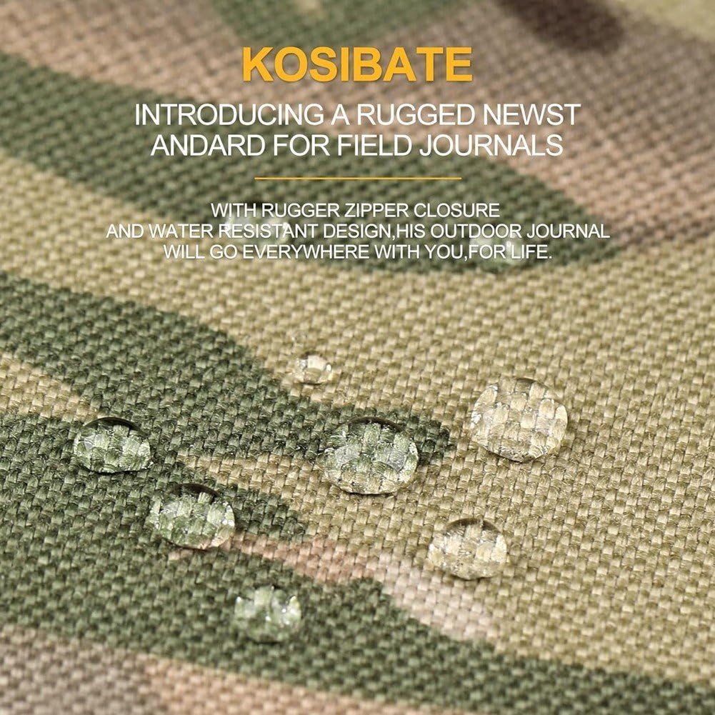 Copertina per Notebook Resistente alle Intemperie 1 Pezzo Custodia per Notebook Tattica con Cerniera Biglietti Visita Ricaricabili Blocco Note per Interni Ed Esterni