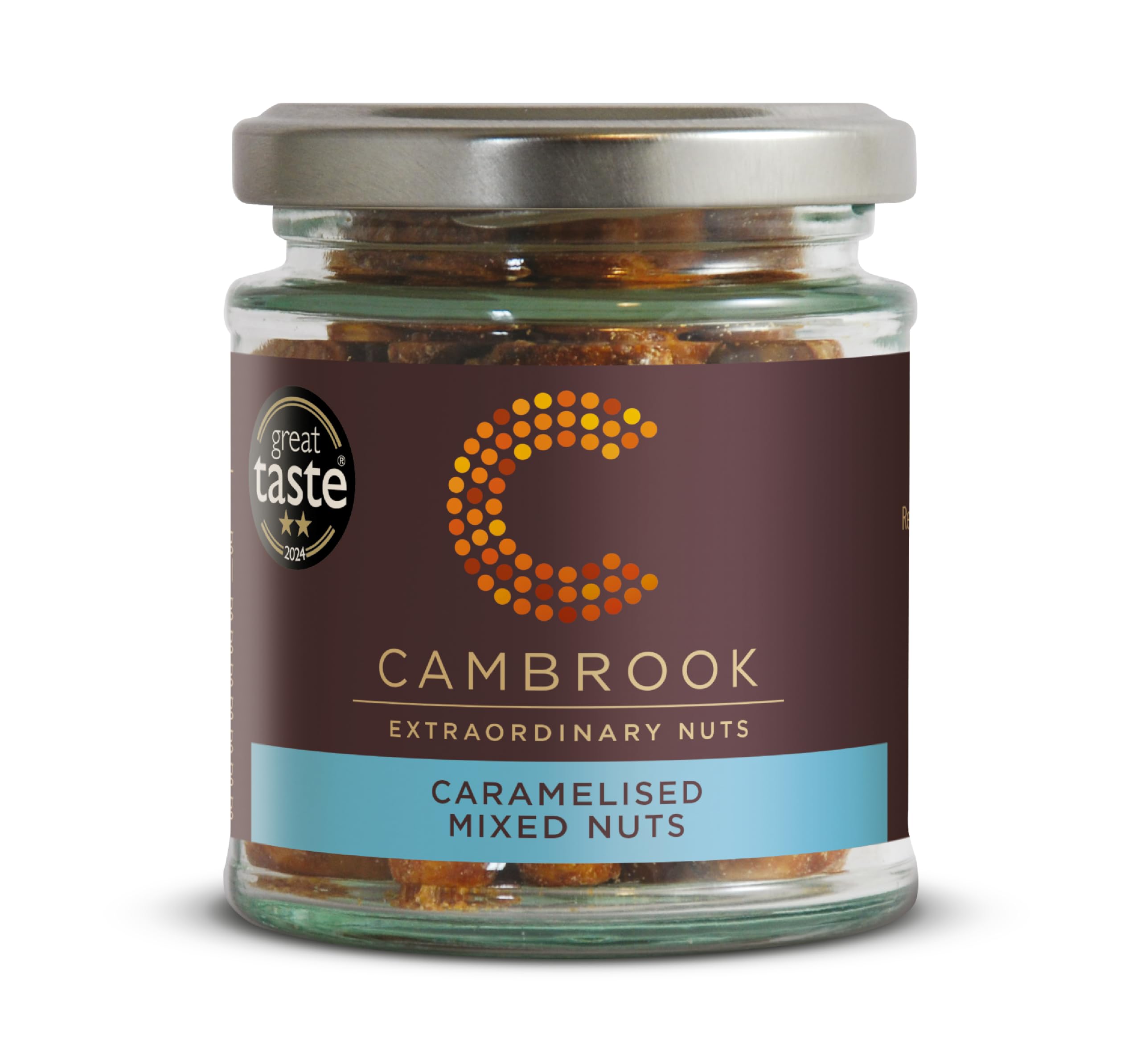 Cambrook - Caramelised Mixed Nuts, 95g Jars, Pack of 15