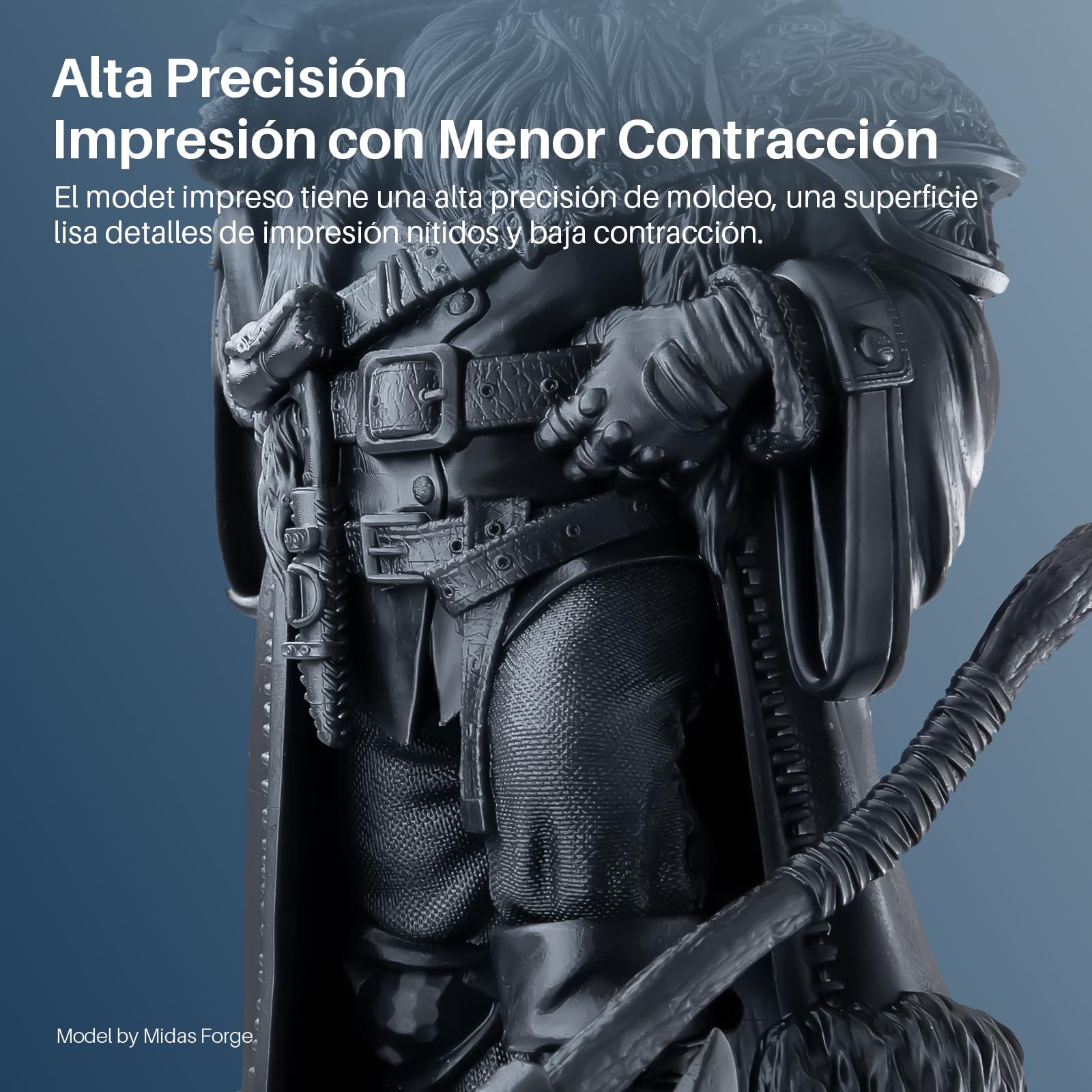 ELEGOO ABS-Like 3.0+ Resina para Impresora 3D Gris 2000g, Resina de Impresión 3D de Alta Resistencia al Calor, Menor Viscosidad y Contracción, Curado UV LCD 405nm para Impresora 3D