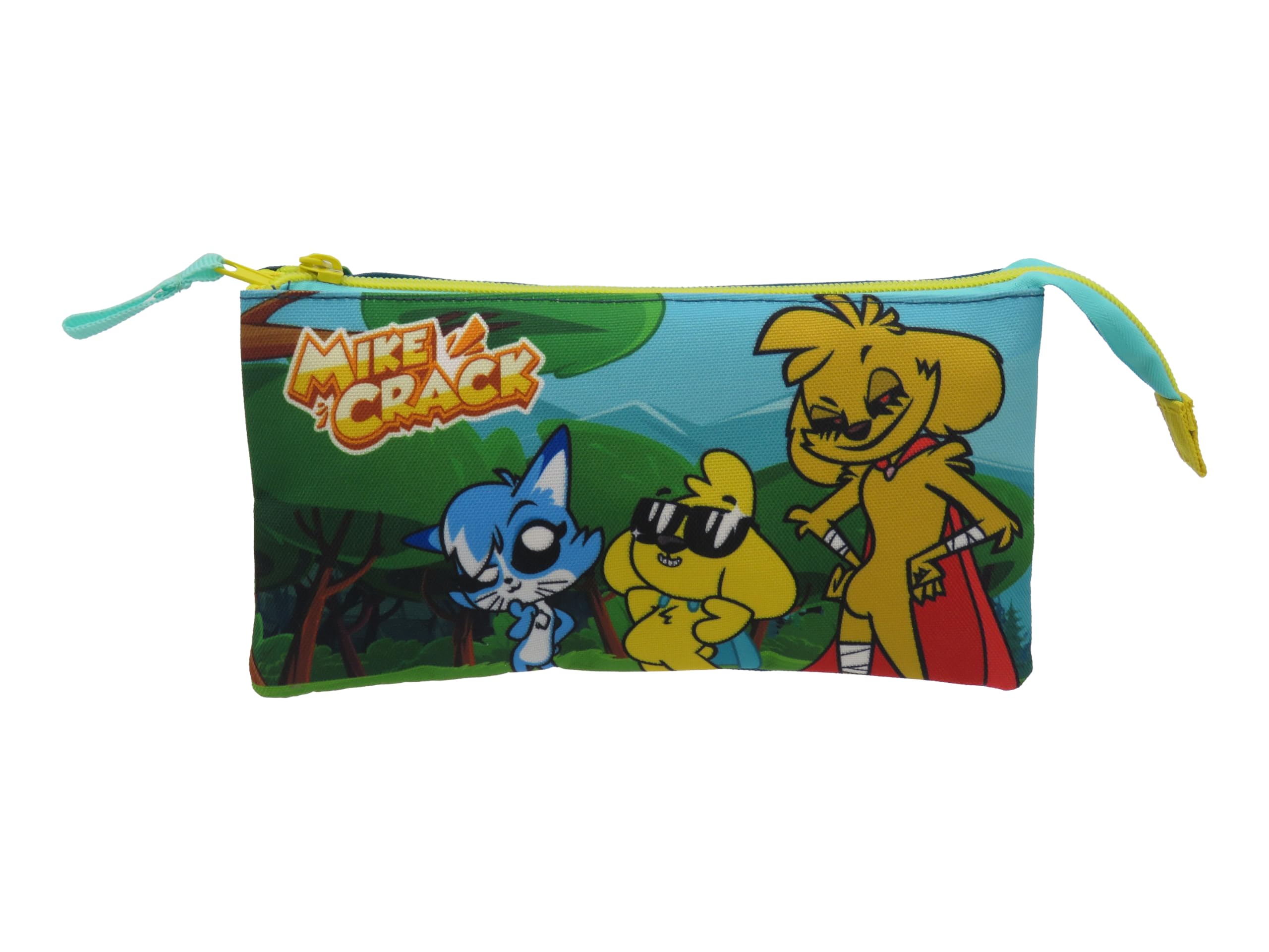 CYPBRANDS -Mikecrack, Pencil Case, Pencil Case, School Supplies, Multicoloured, Official Product